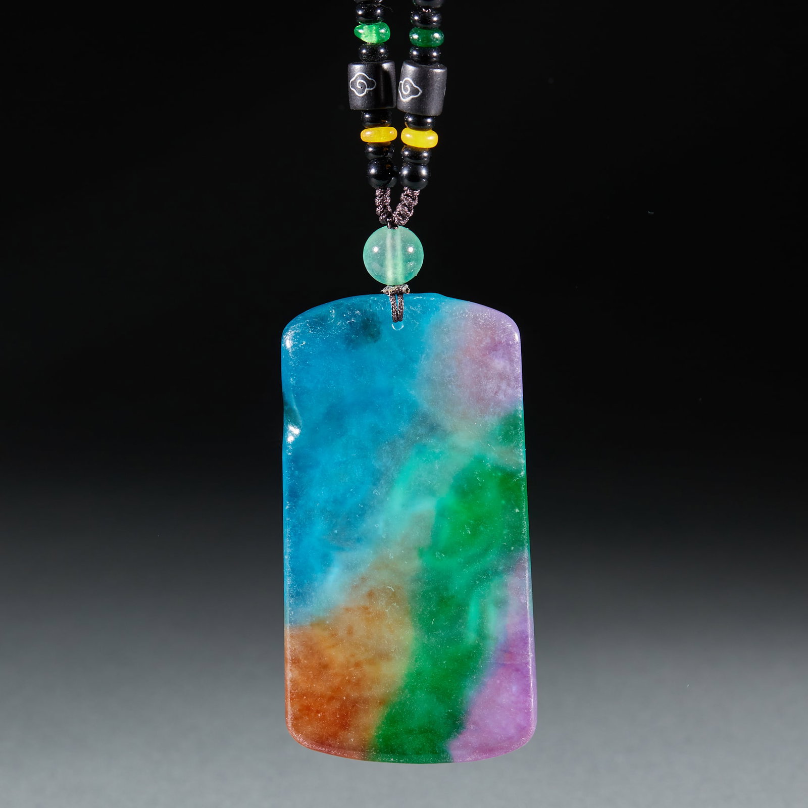 Jadeite Double Fish Pendant - 4