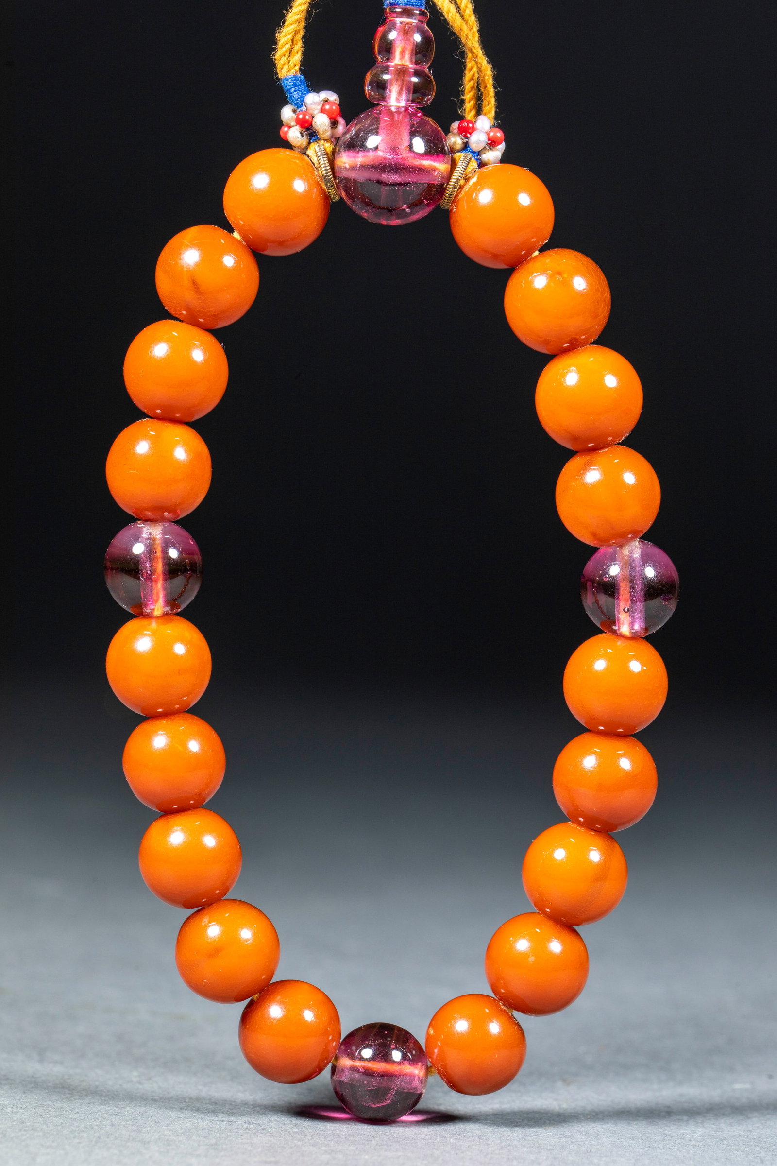 Amber Handheld Beads - 5