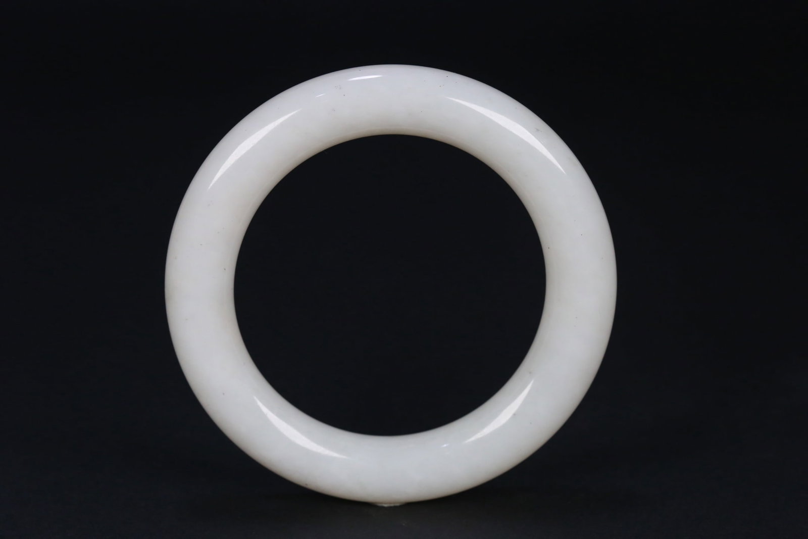 Hetian Jade Thick Round Bangle (1 of 9)