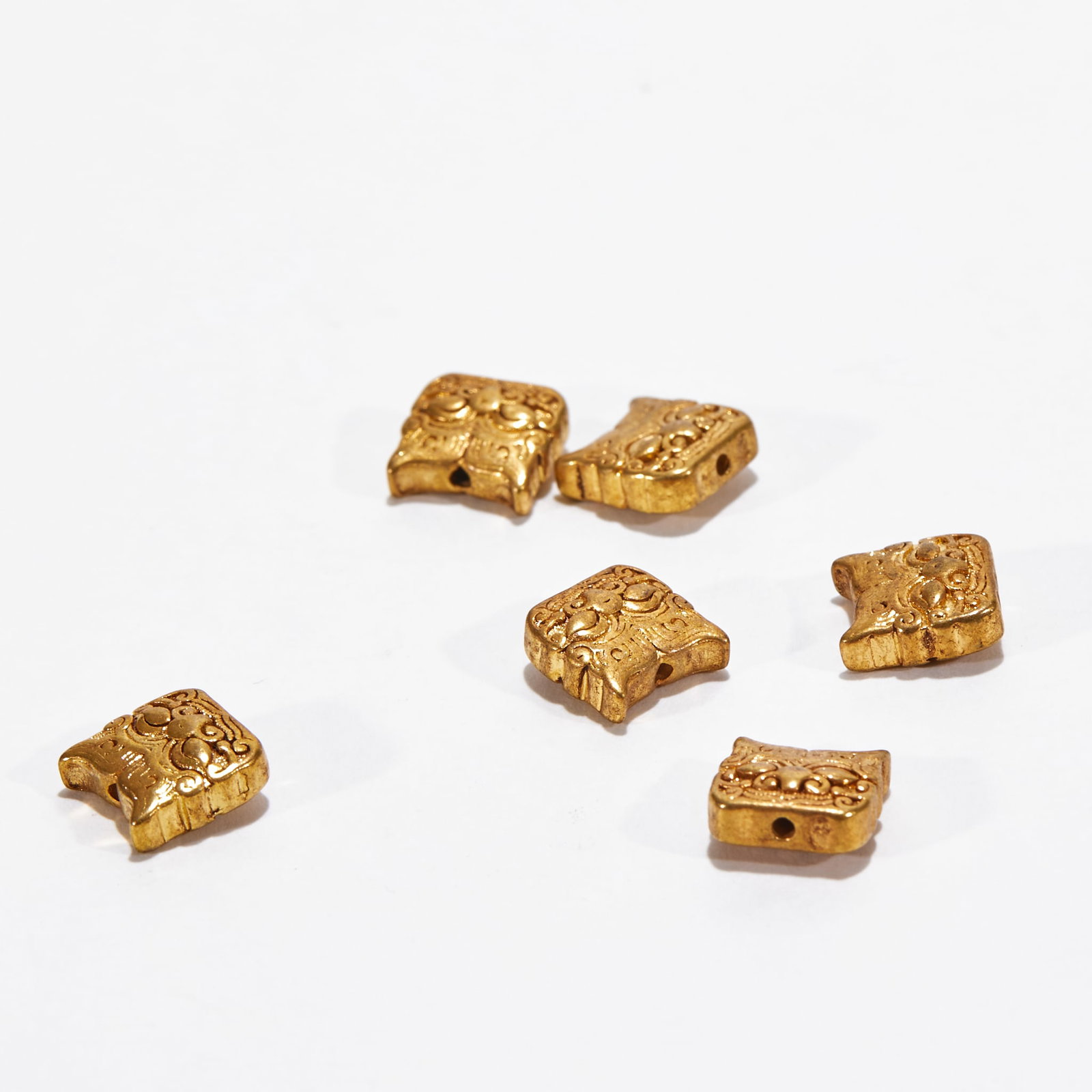 Tiger-Head Spacer Bead - 6