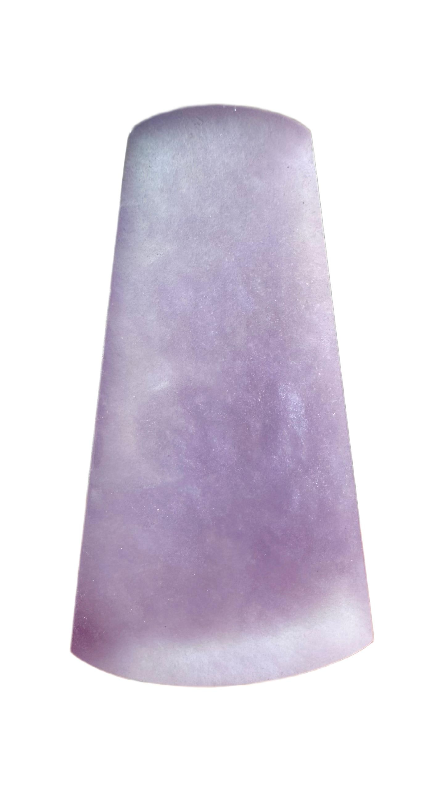 Perfect Ice-Transparent Violet Jadeite ‘Safety Plaque’ (1 of 5)