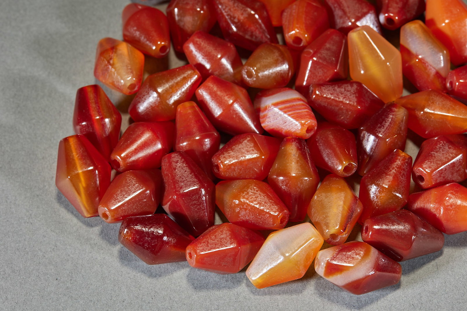 50 Pcs Agate Conical Beads - 3