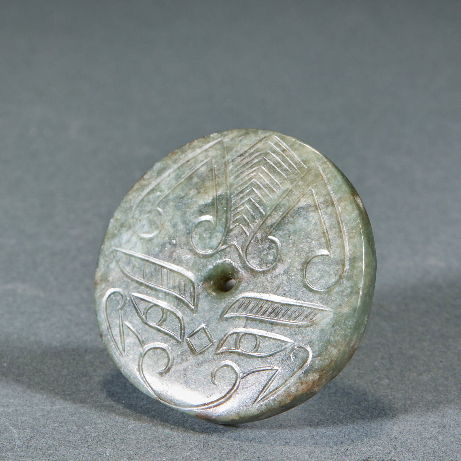 Hetian Jasper Bi Disc