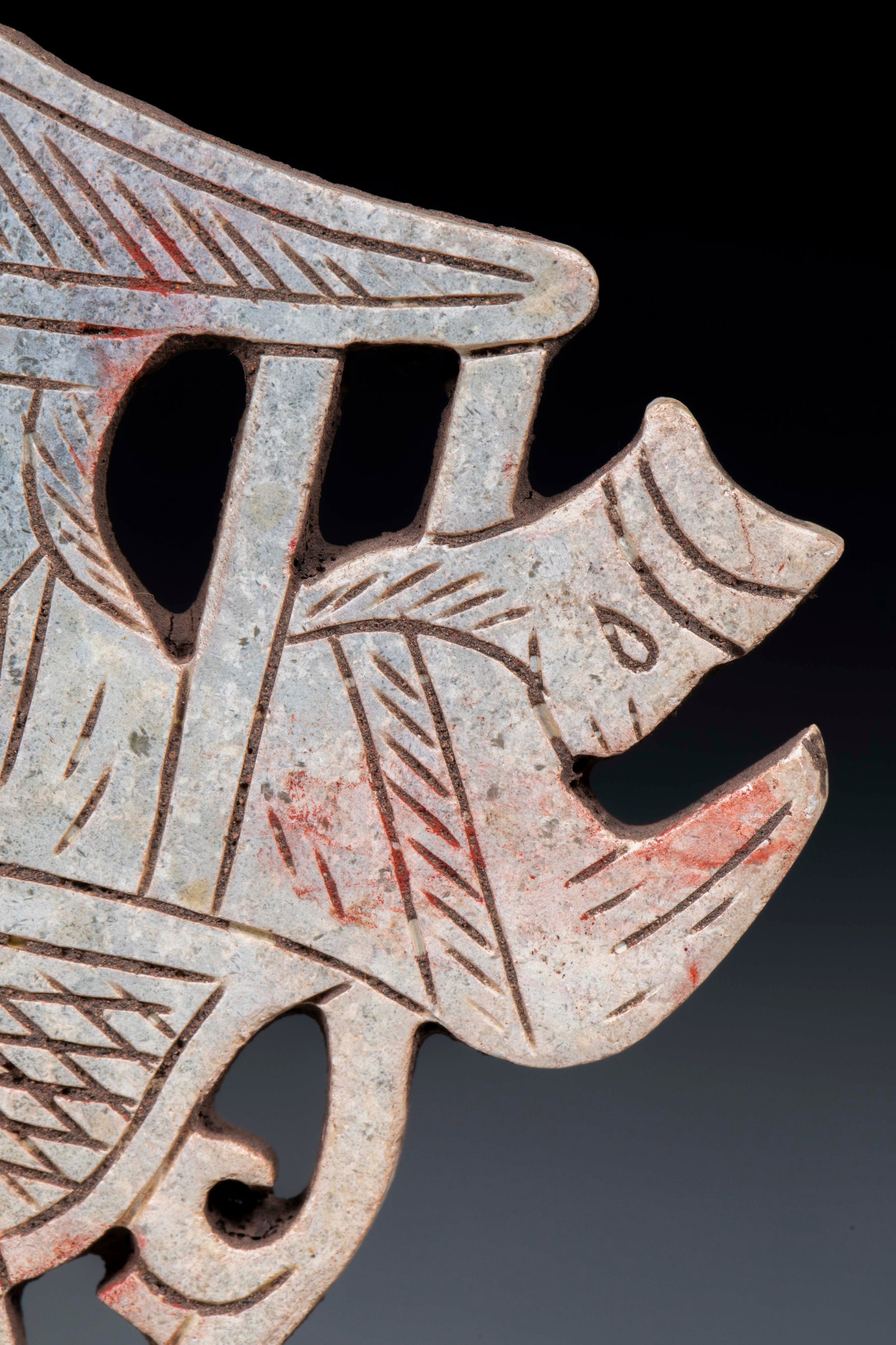 Openwork Chariot Pattern Jade Bi Disc 3 - 10