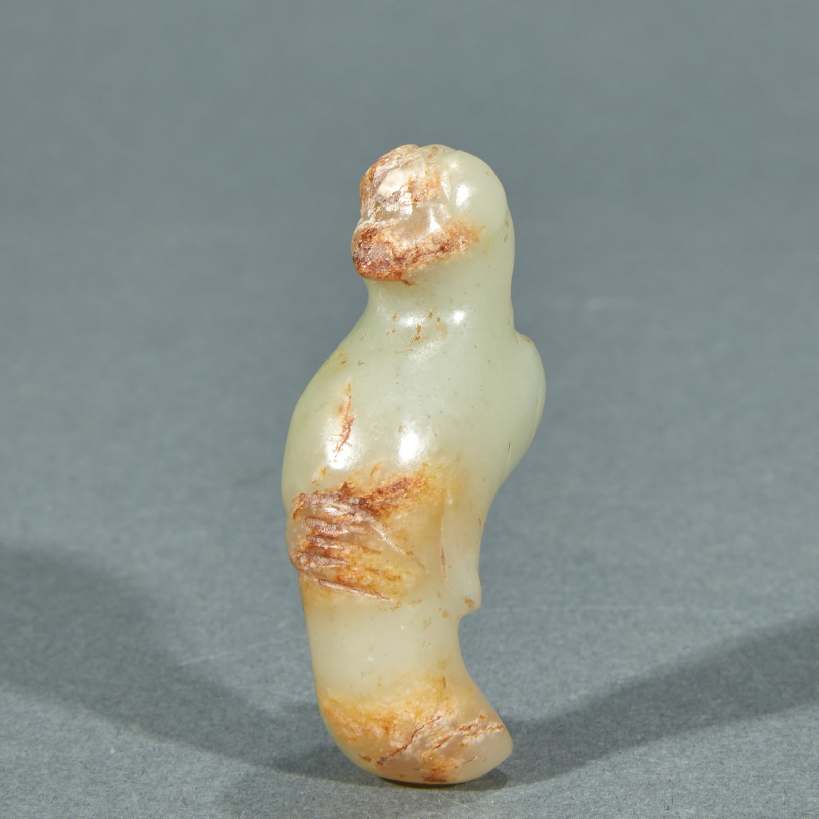 Pre-Ming Jade Bird: Pre-Ming Jade Bird, Thickness 1.5cm, Length 5.5cm, Width 2.5cm, Weight 35g