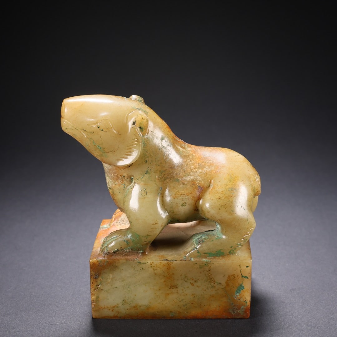 Hetian Jade Seal with Bear Knob (1 of 9)