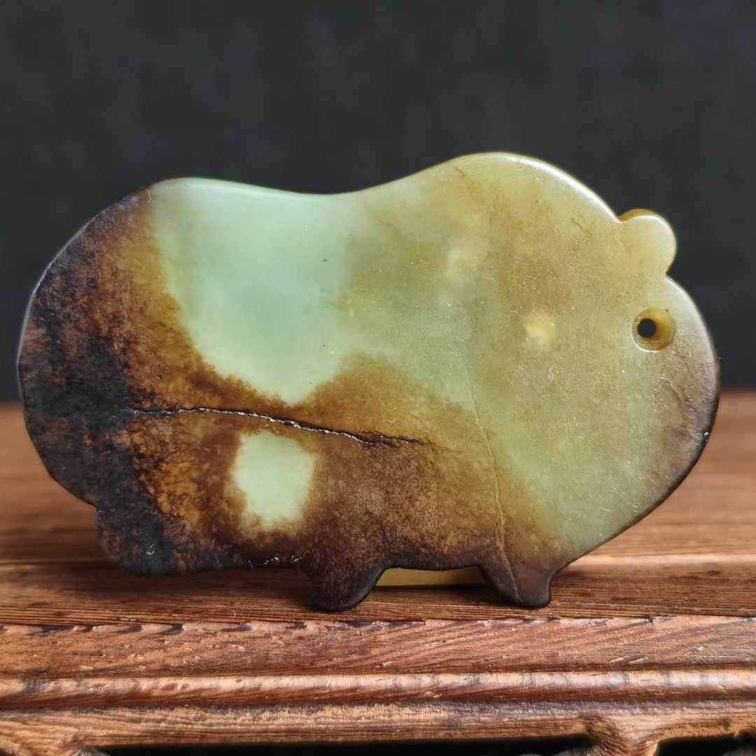 Hetian Jade Tiger-shaped Pendant - 2
