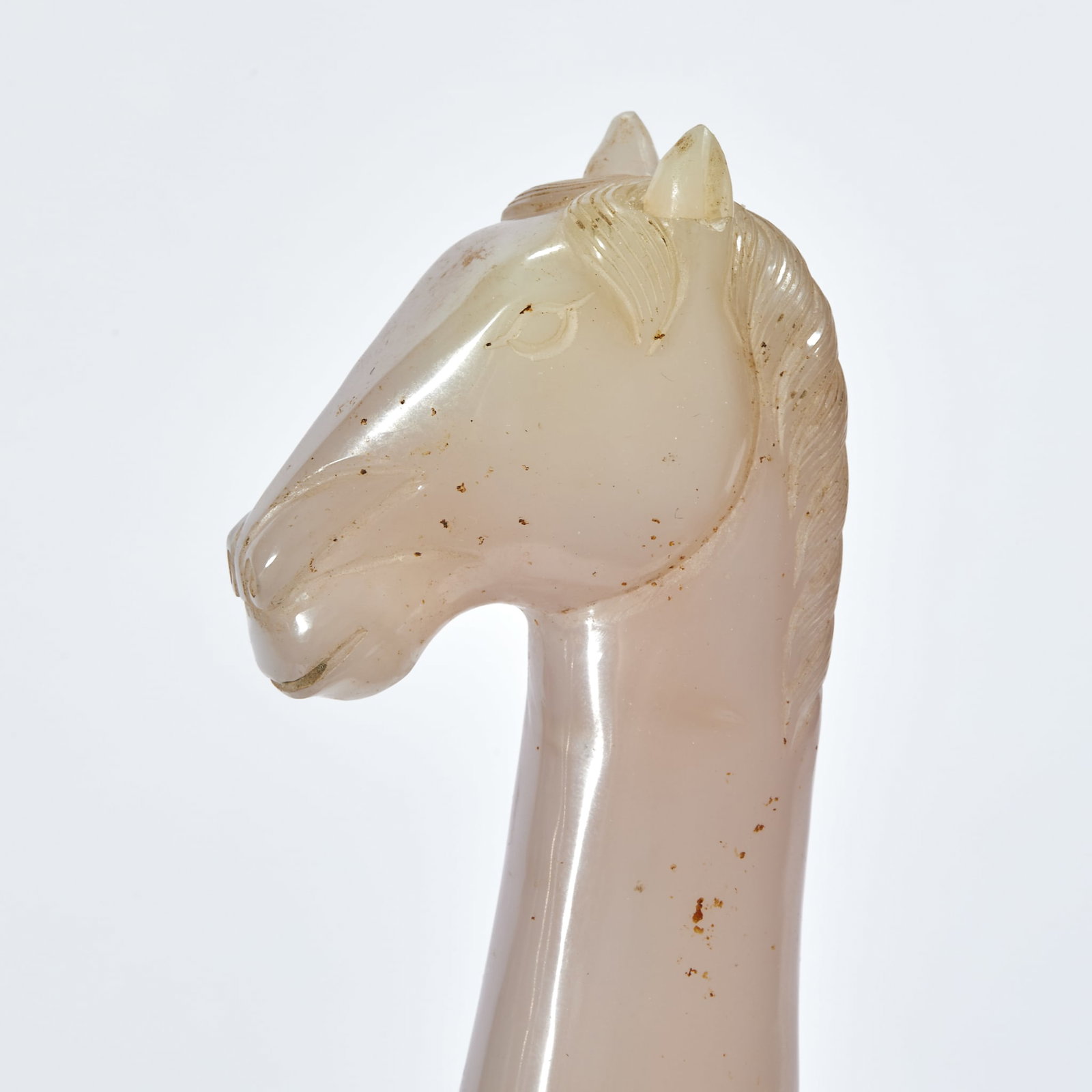 Gilt Bronze Agate Horse-head Dagger - 3