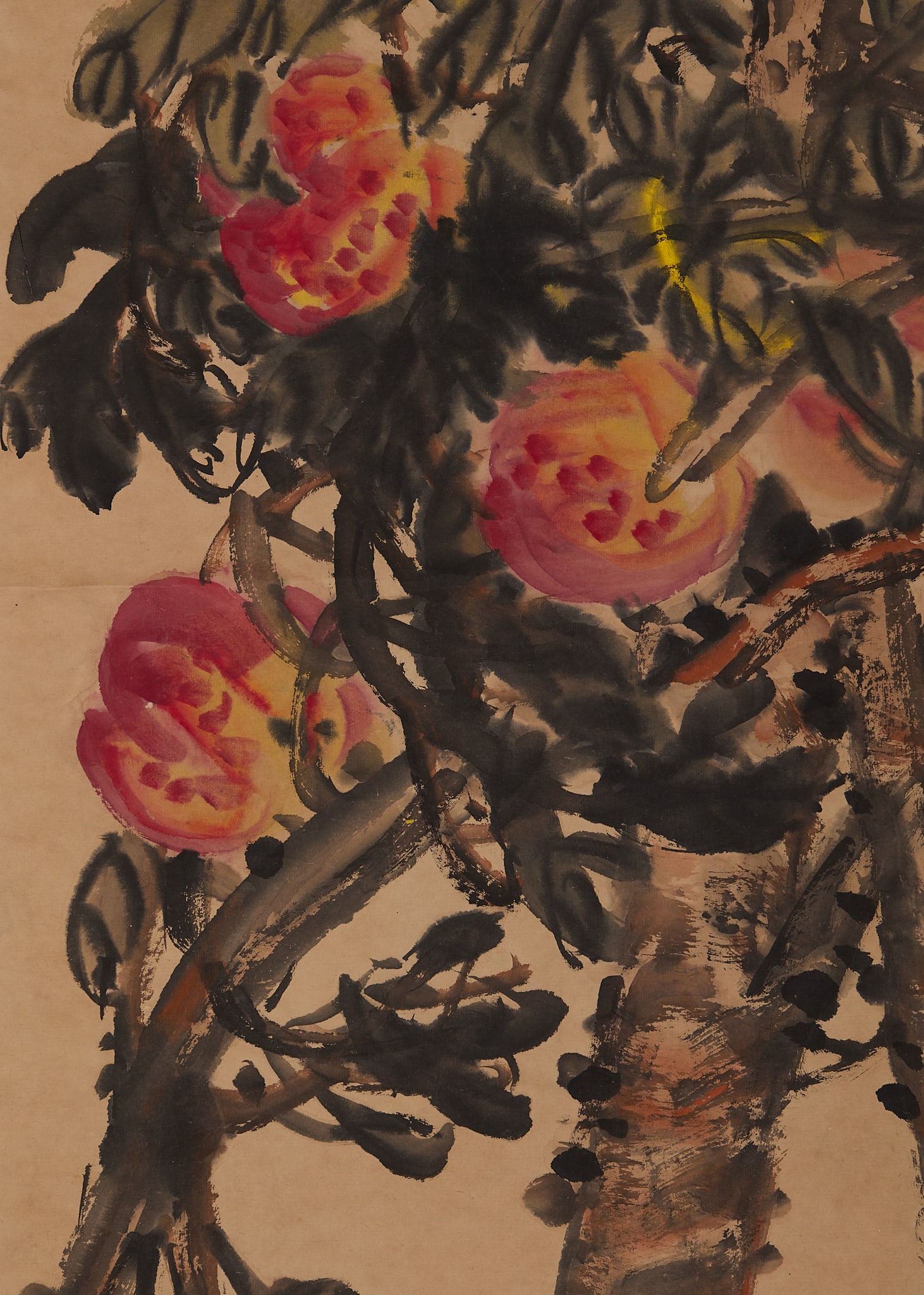 Peach Longevity Painting - 2