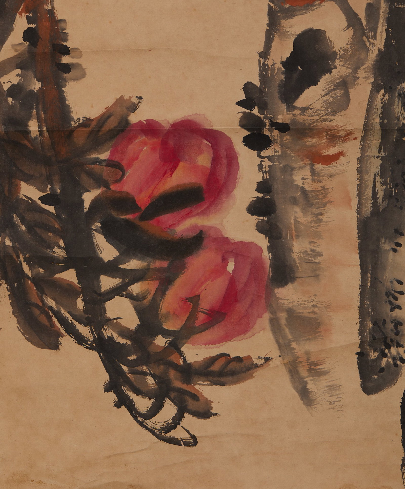 Peach Longevity Painting - 3
