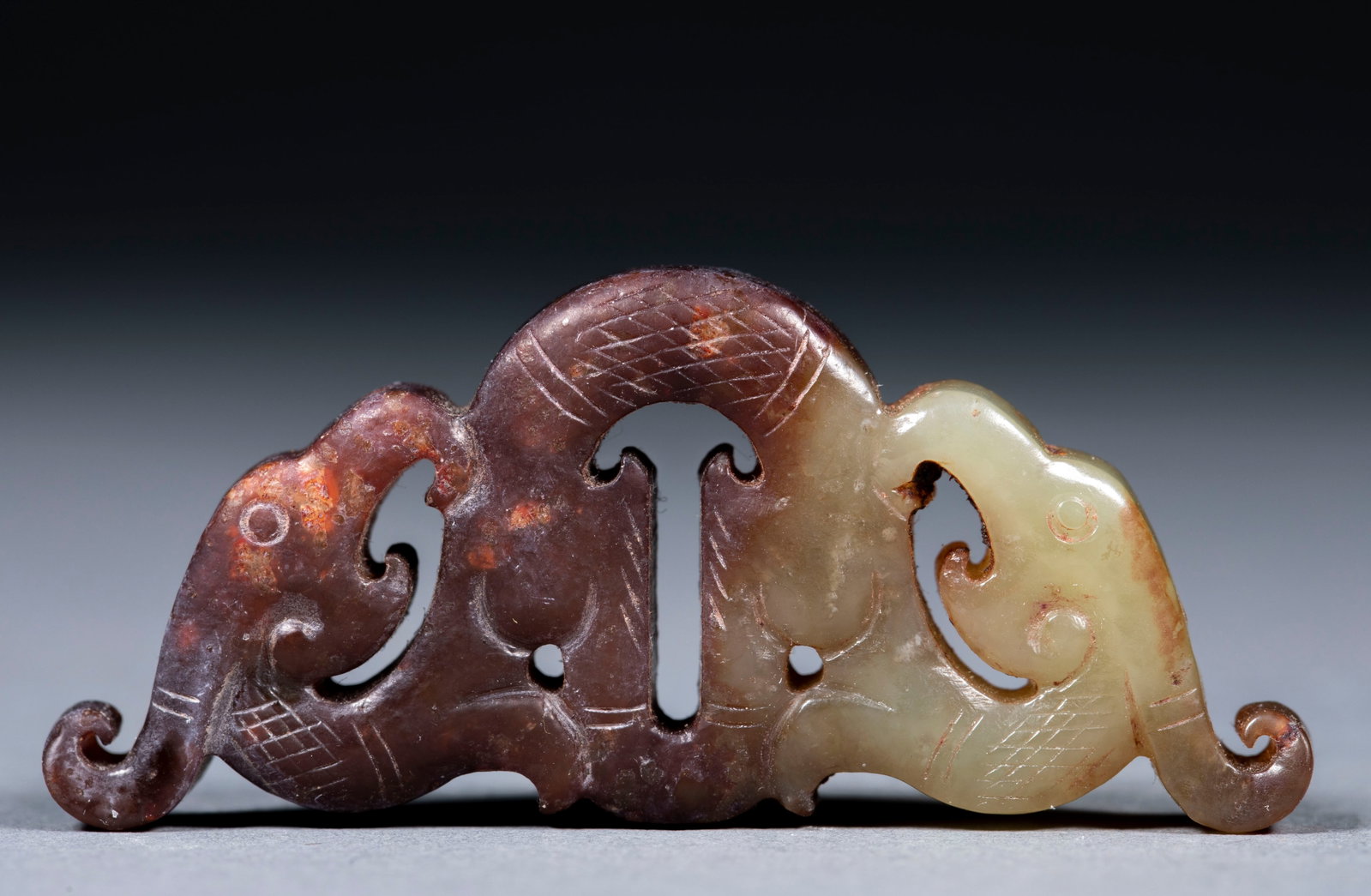 Openwork Phoenix Jade Pendant - 2