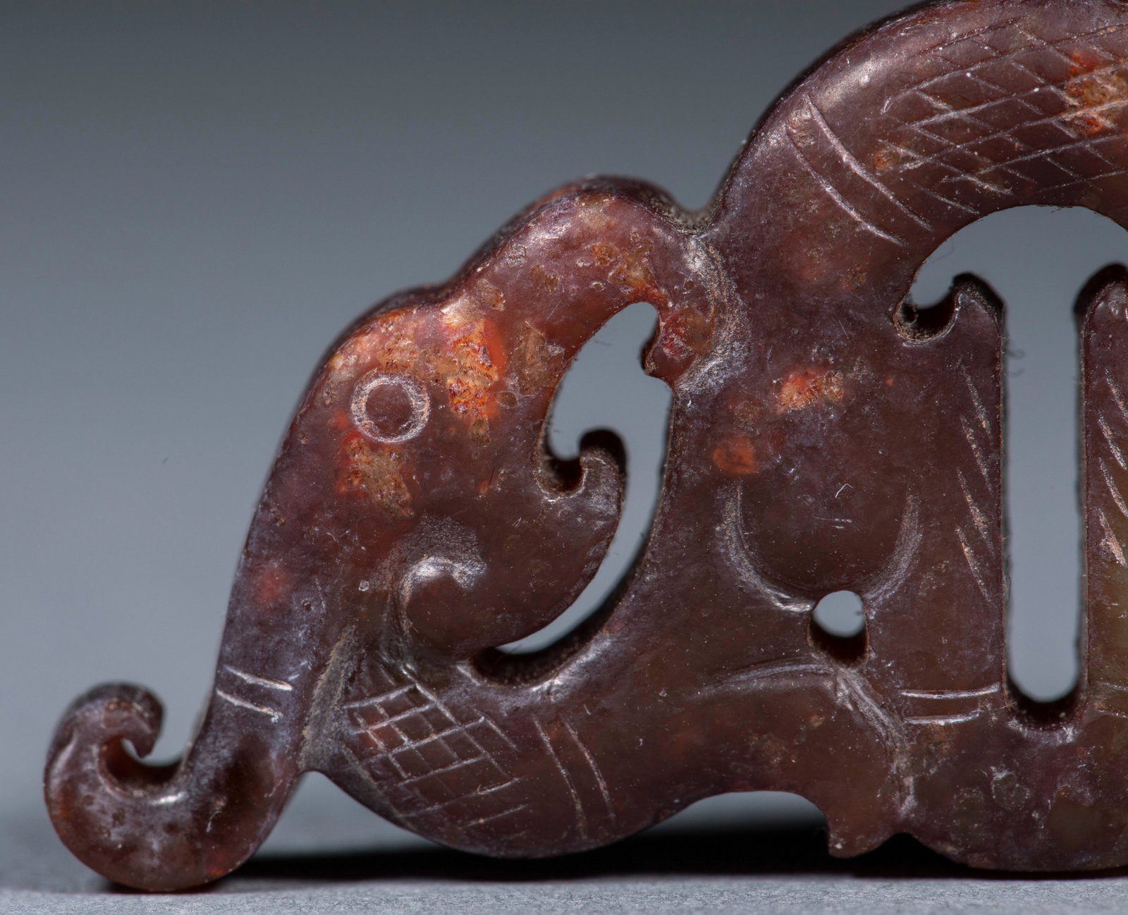 Openwork Phoenix Jade Pendant - 5