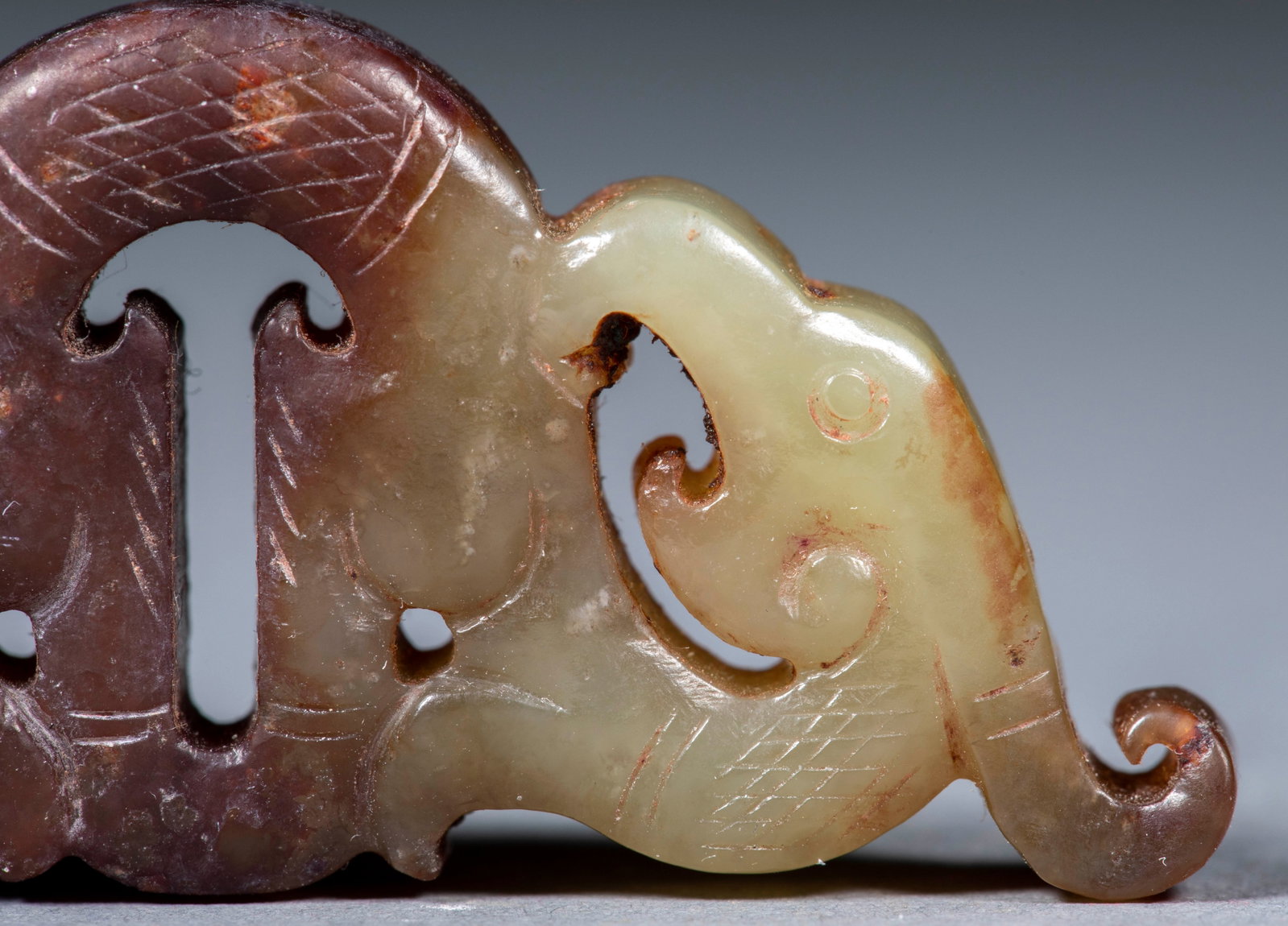 Openwork Phoenix Jade Pendant - 6