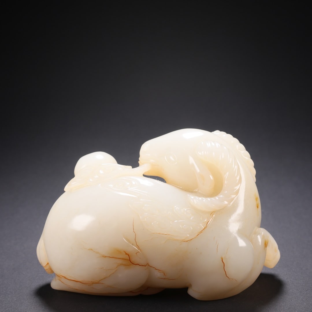 Hetian Jade Back-turning Sheep - 5