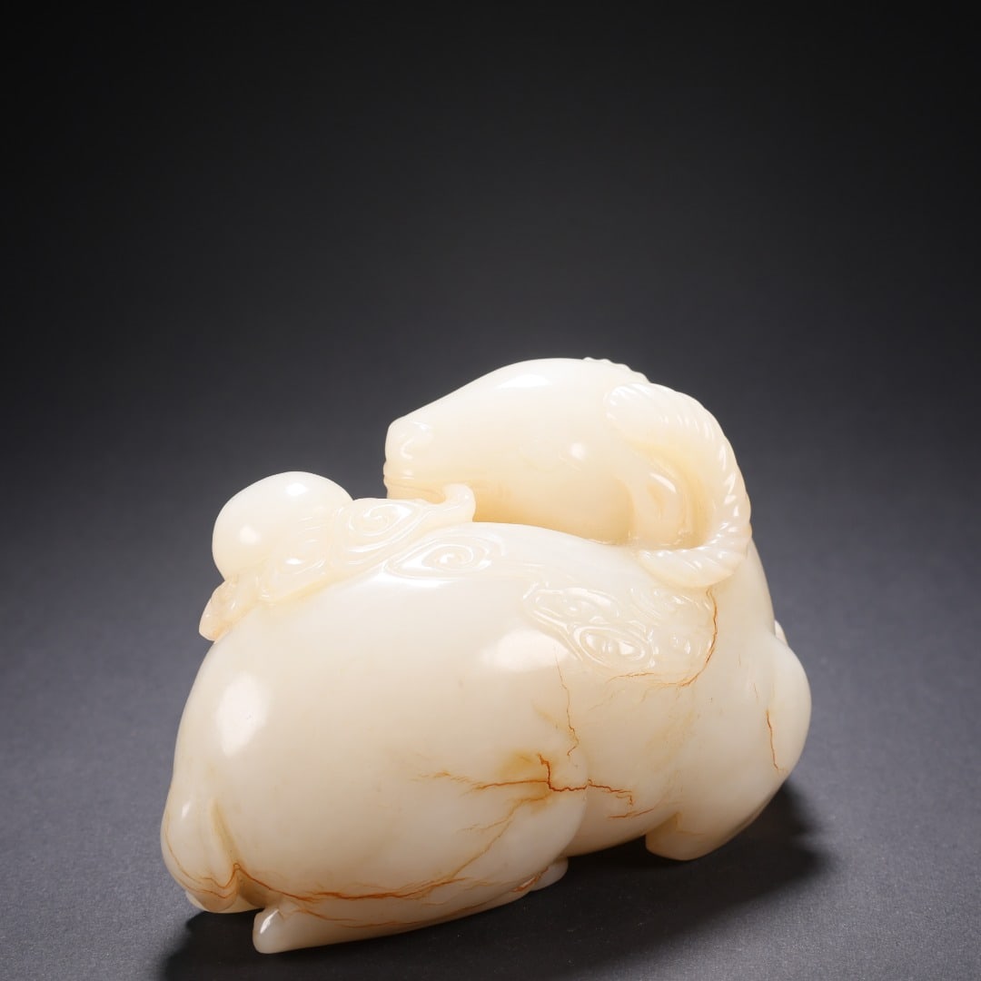 Hetian Jade Back-turning Sheep - 6