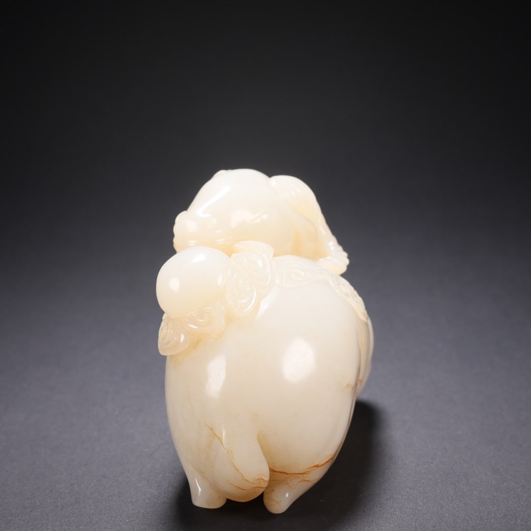 Hetian Jade Back-turning Sheep - 7