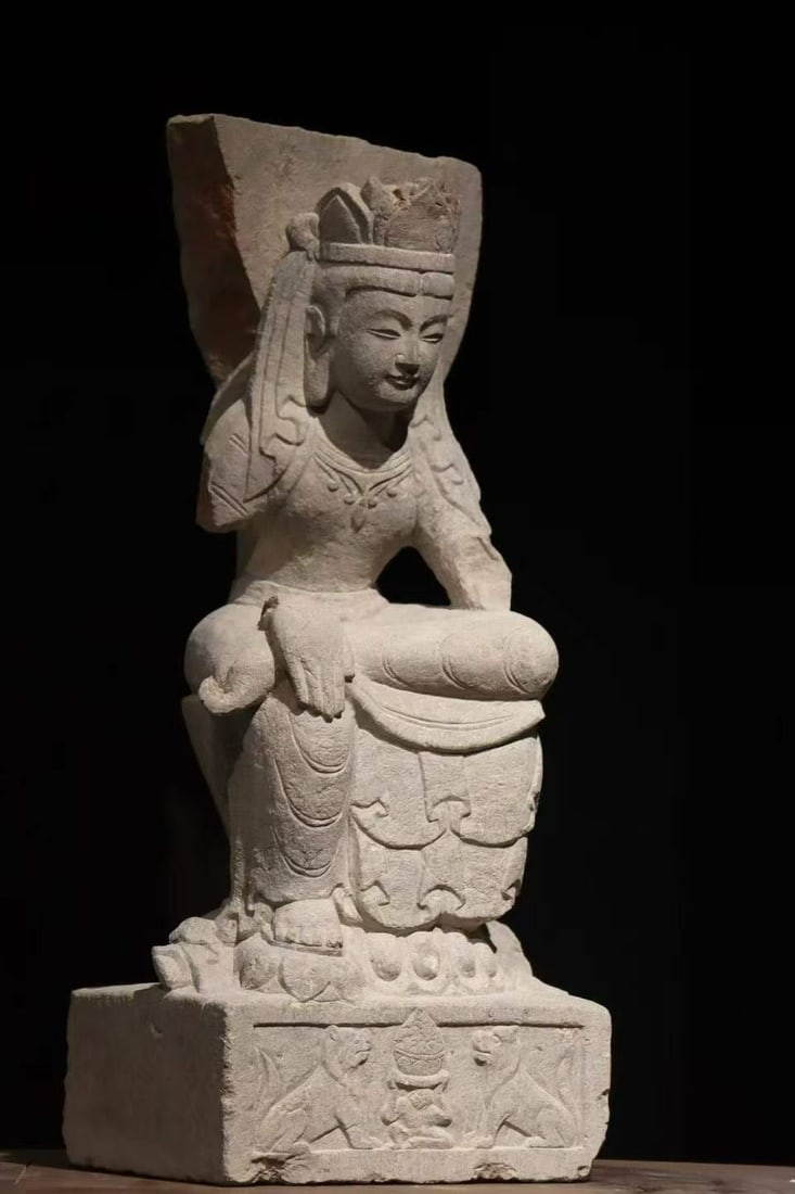 Bluestone Meditating Buddha Statue - 2