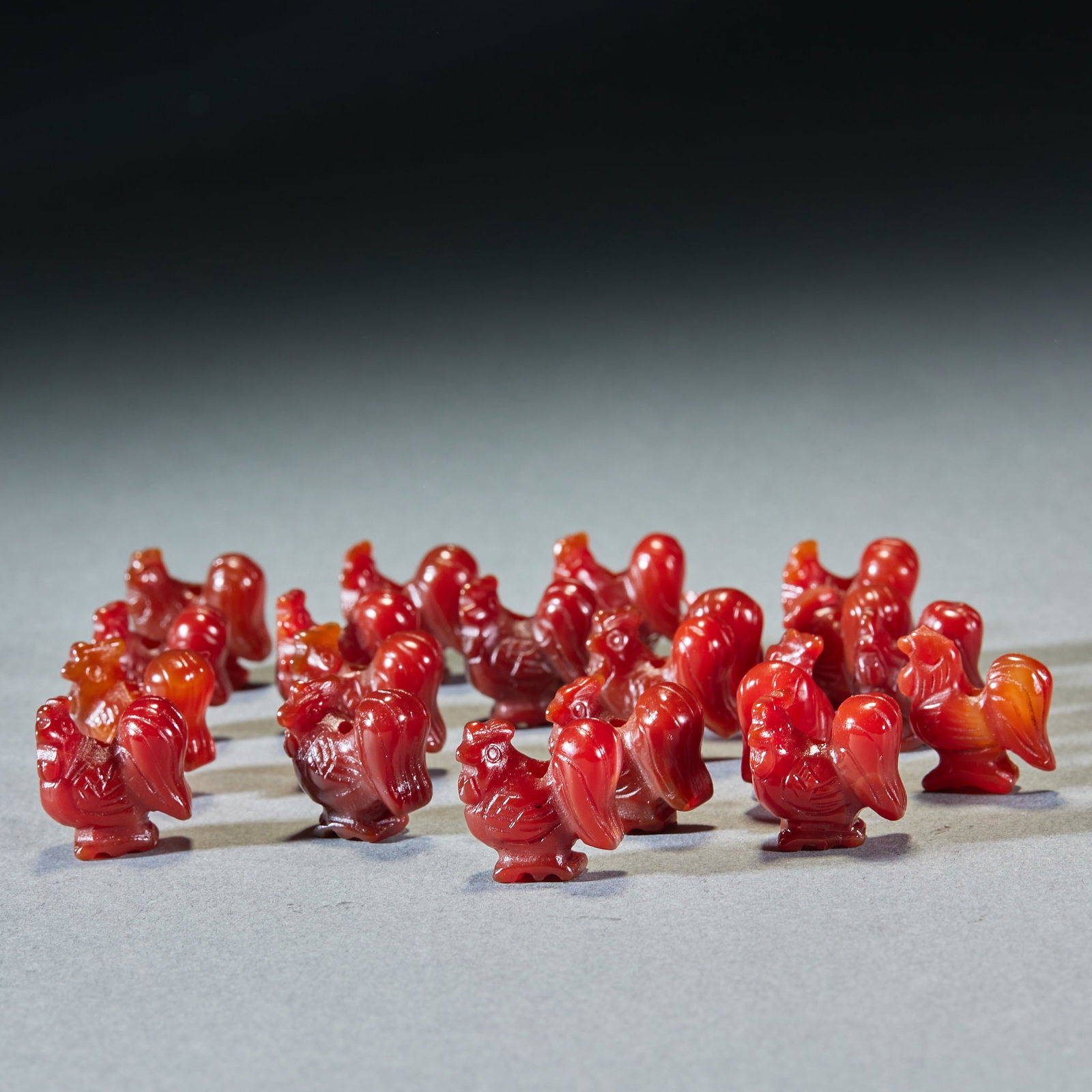 20 Animal-shaped Agate Beads: Agate Animal Beads, 20 Pieces, L2cm W2cm