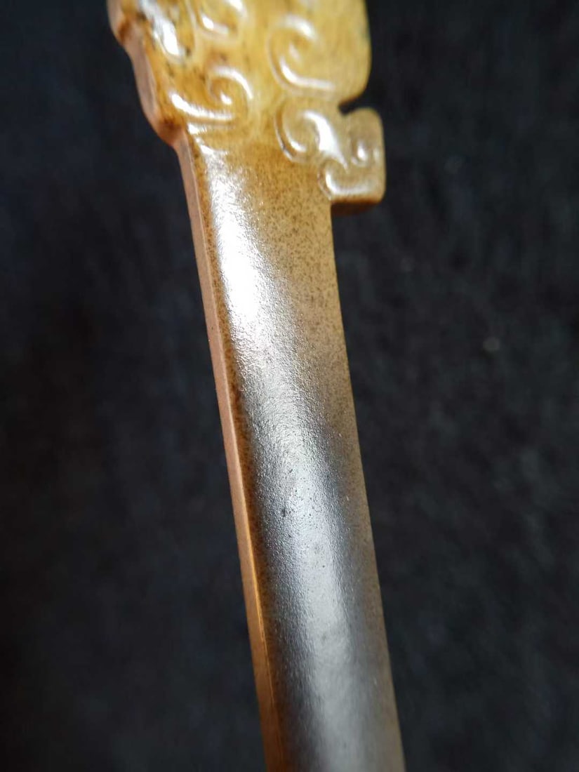 Hetian Jade Dragon Pattern Hairpin - 6