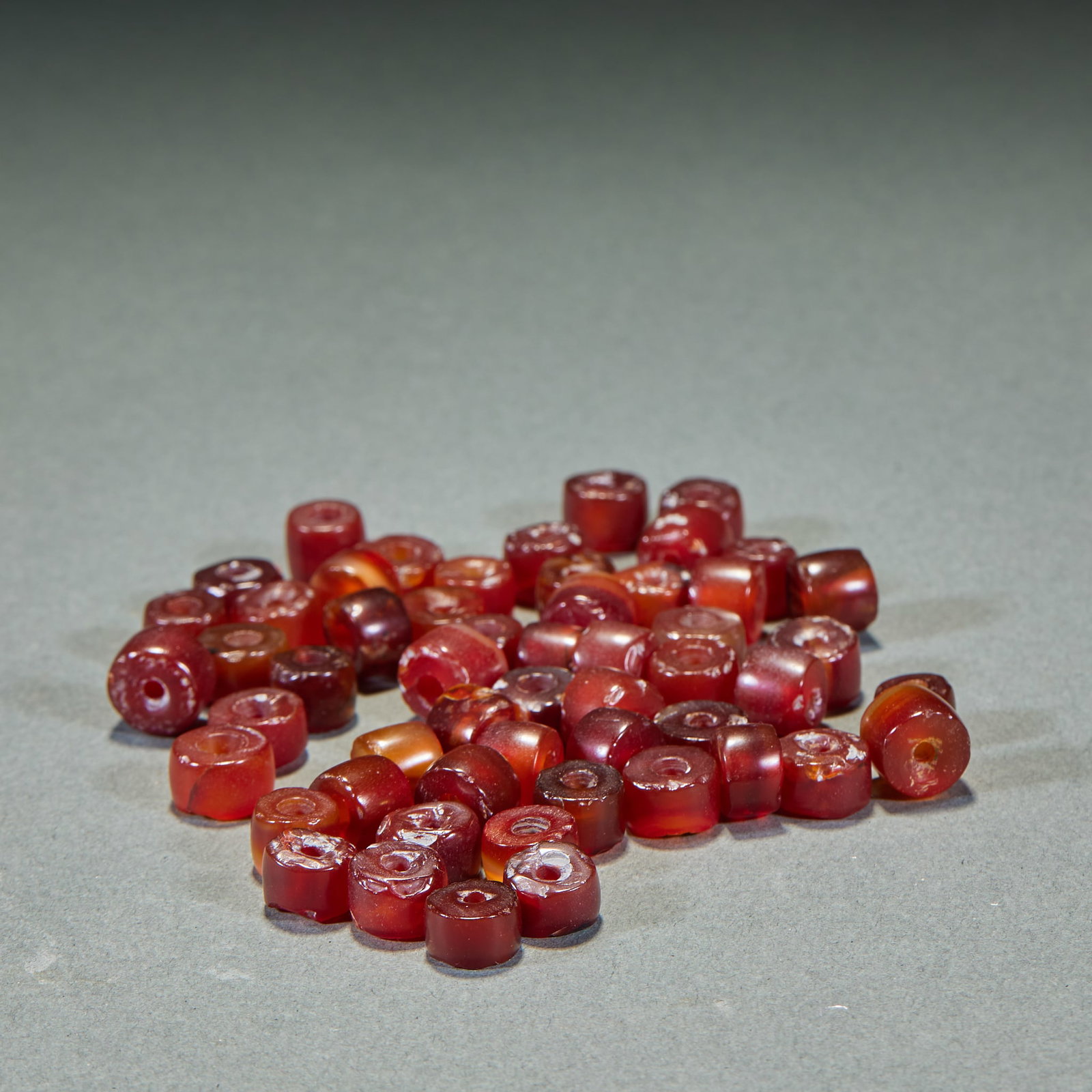 54 Round Agate Beads - 6