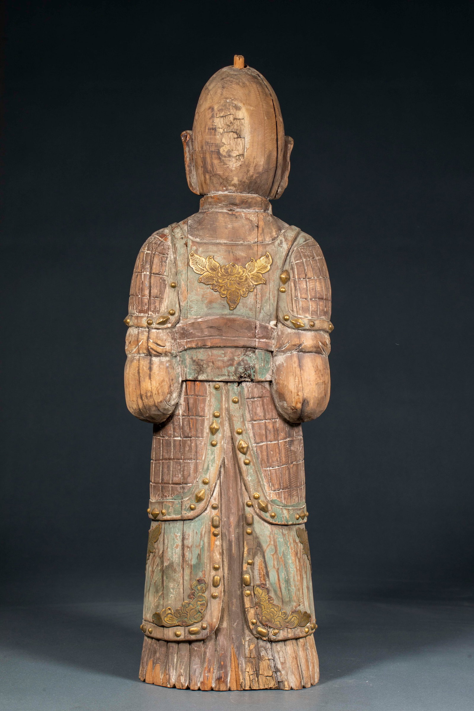Pre-Ming Painted Warrior Statue - 10