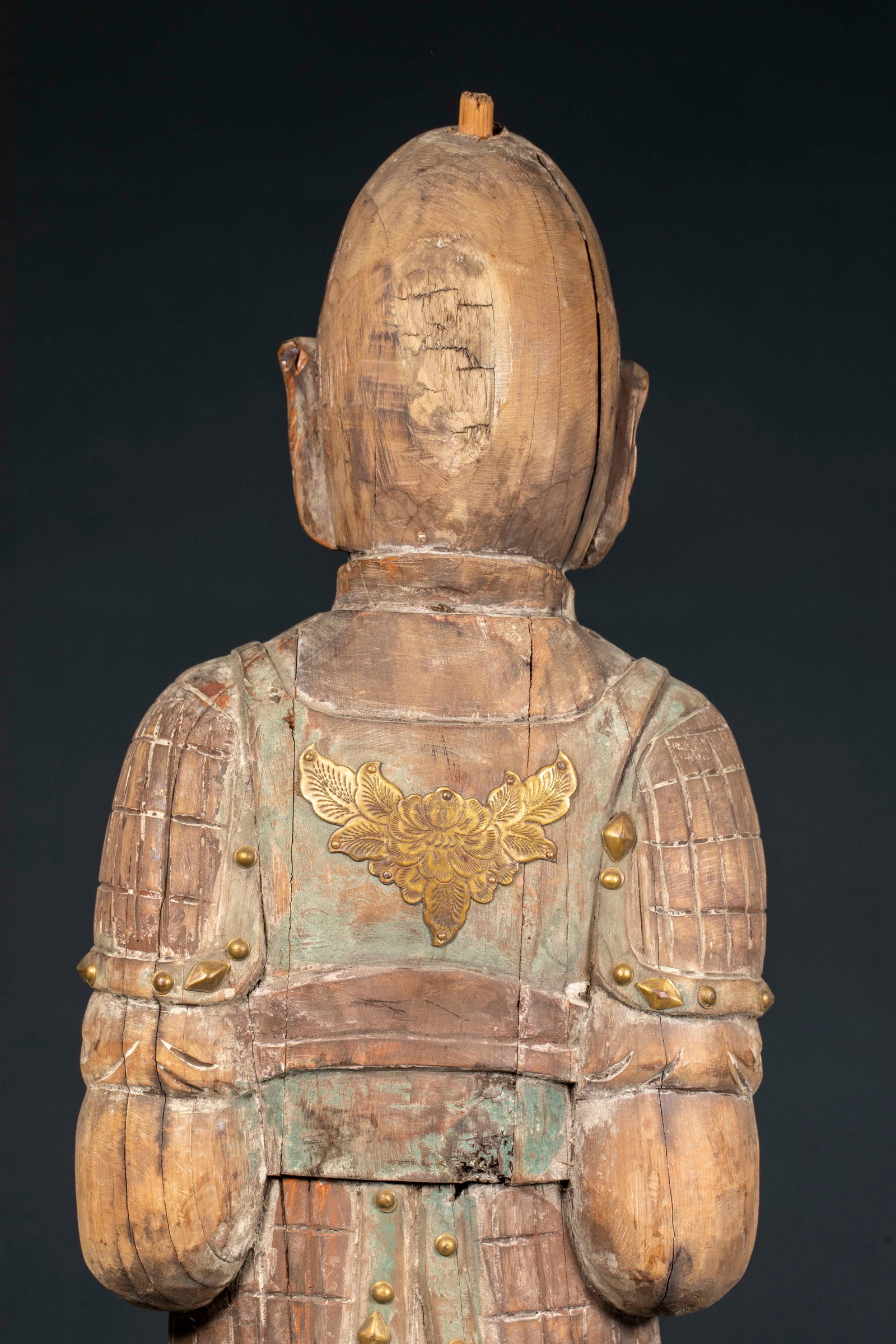 Pre-Ming Painted Warrior Statue - 11