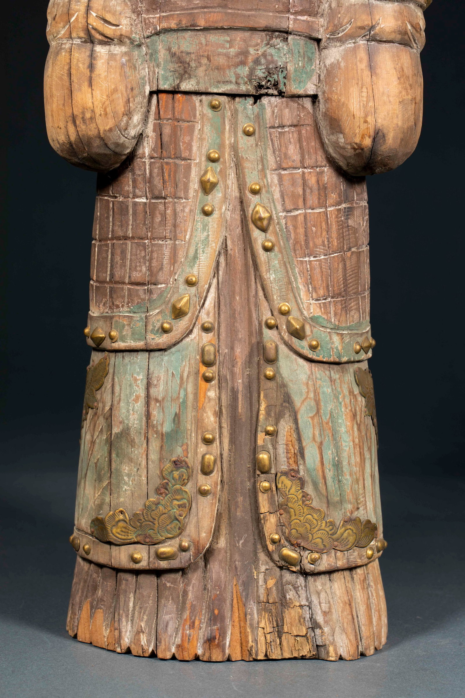 Pre-Ming Painted Warrior Statue - 12