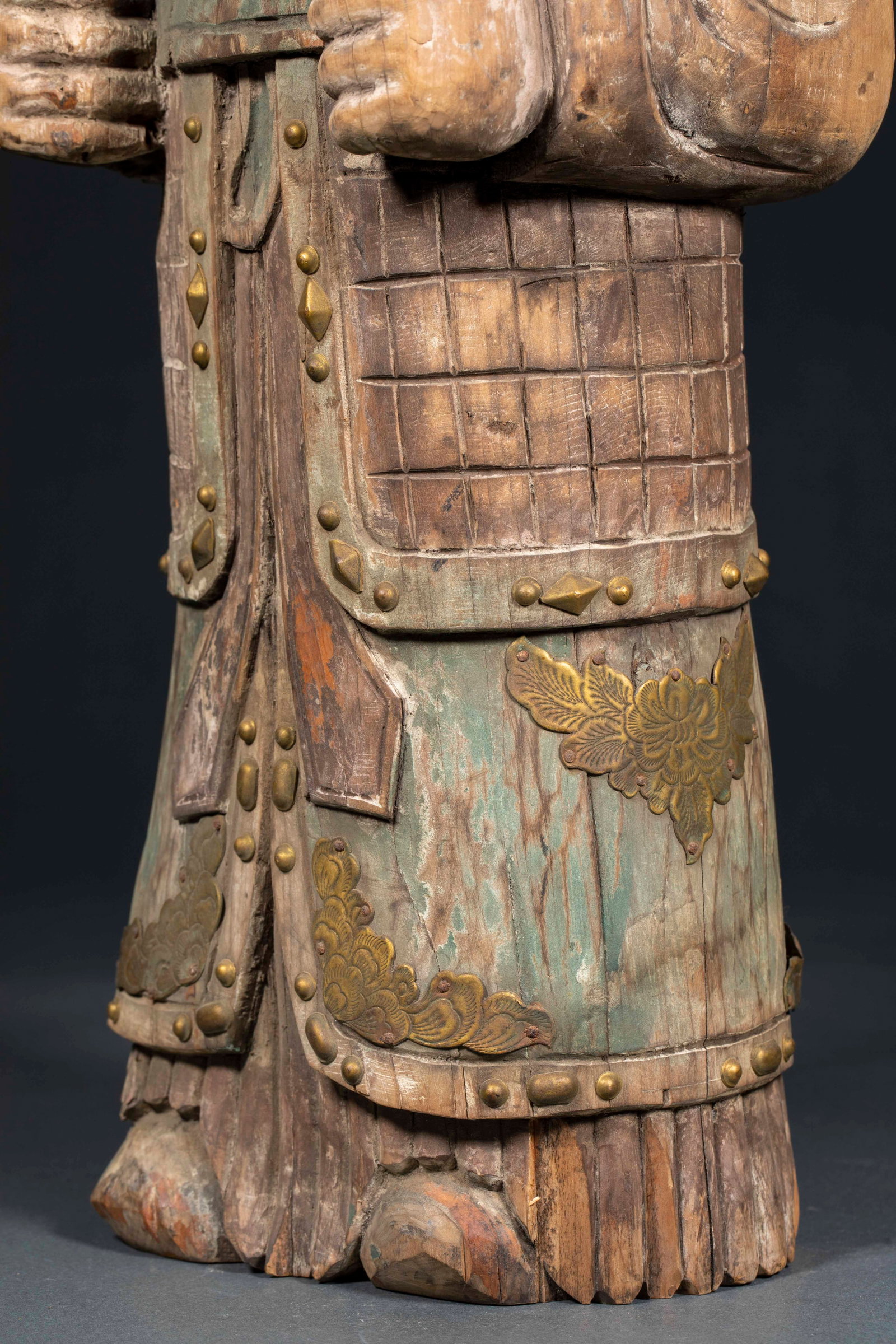 Pre-Ming Painted Warrior Statue - 6