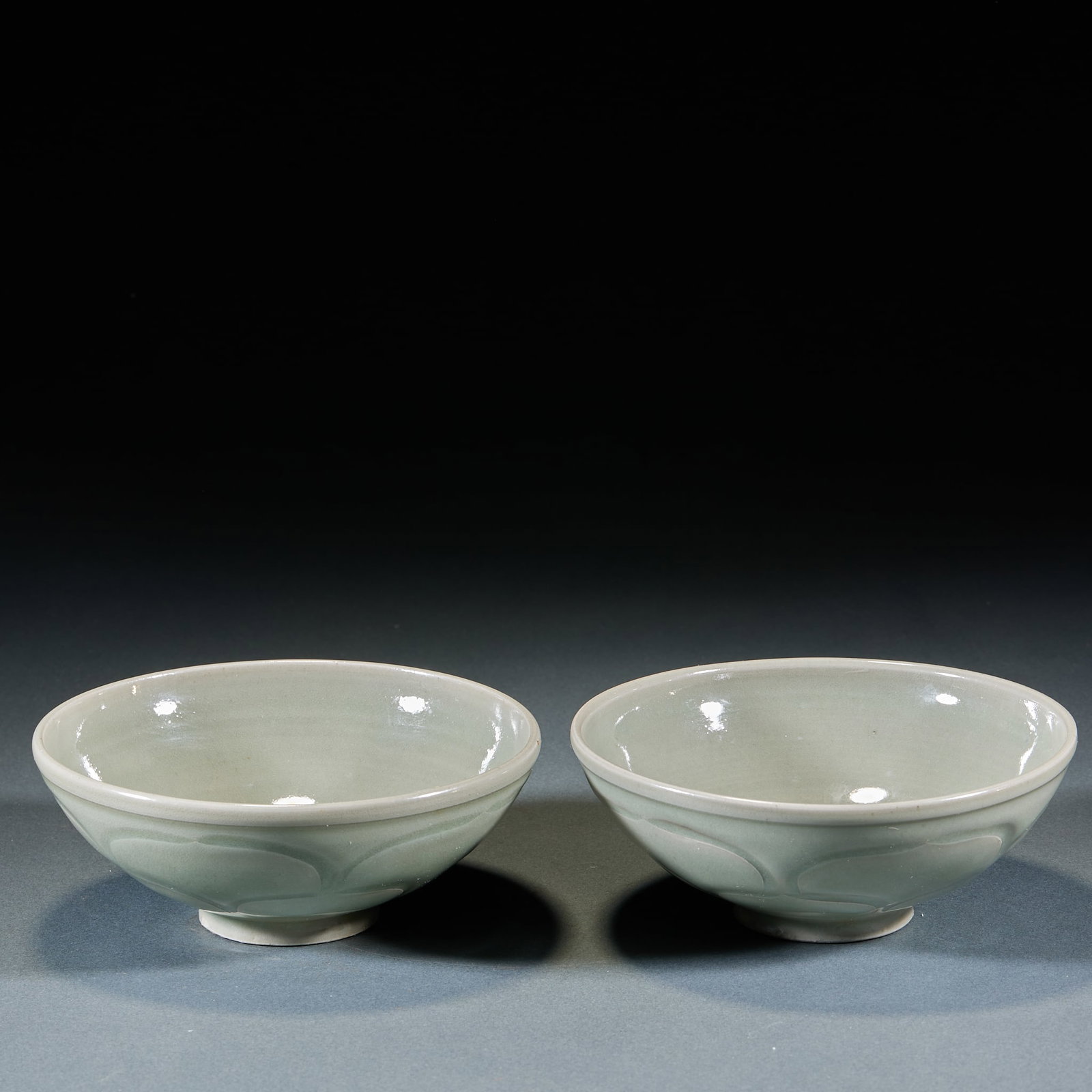 4 Yue Ware Lotus Pattern Bowls - 3