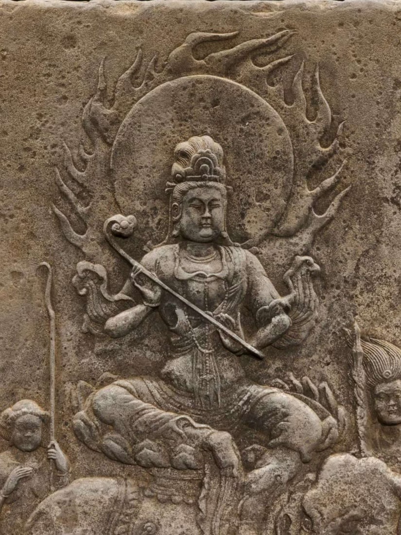 Bluestone Samantabhadra Buddha - 2