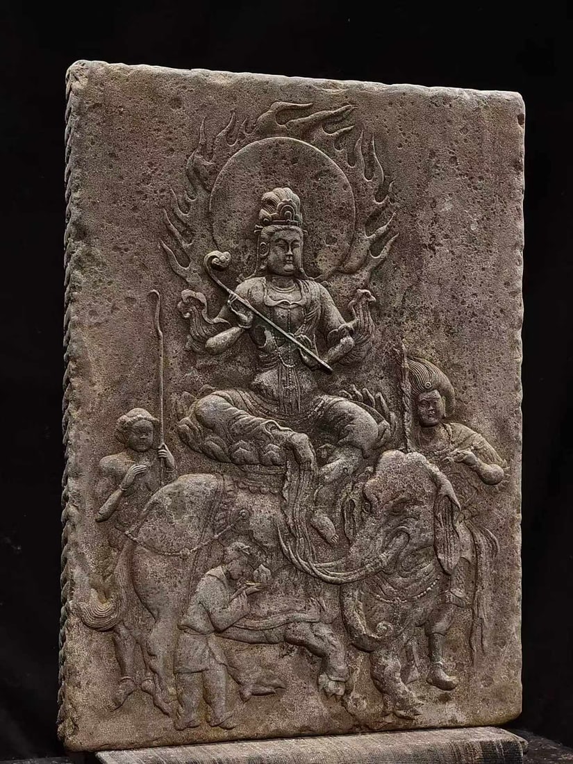 Bluestone Samantabhadra Buddha - 5