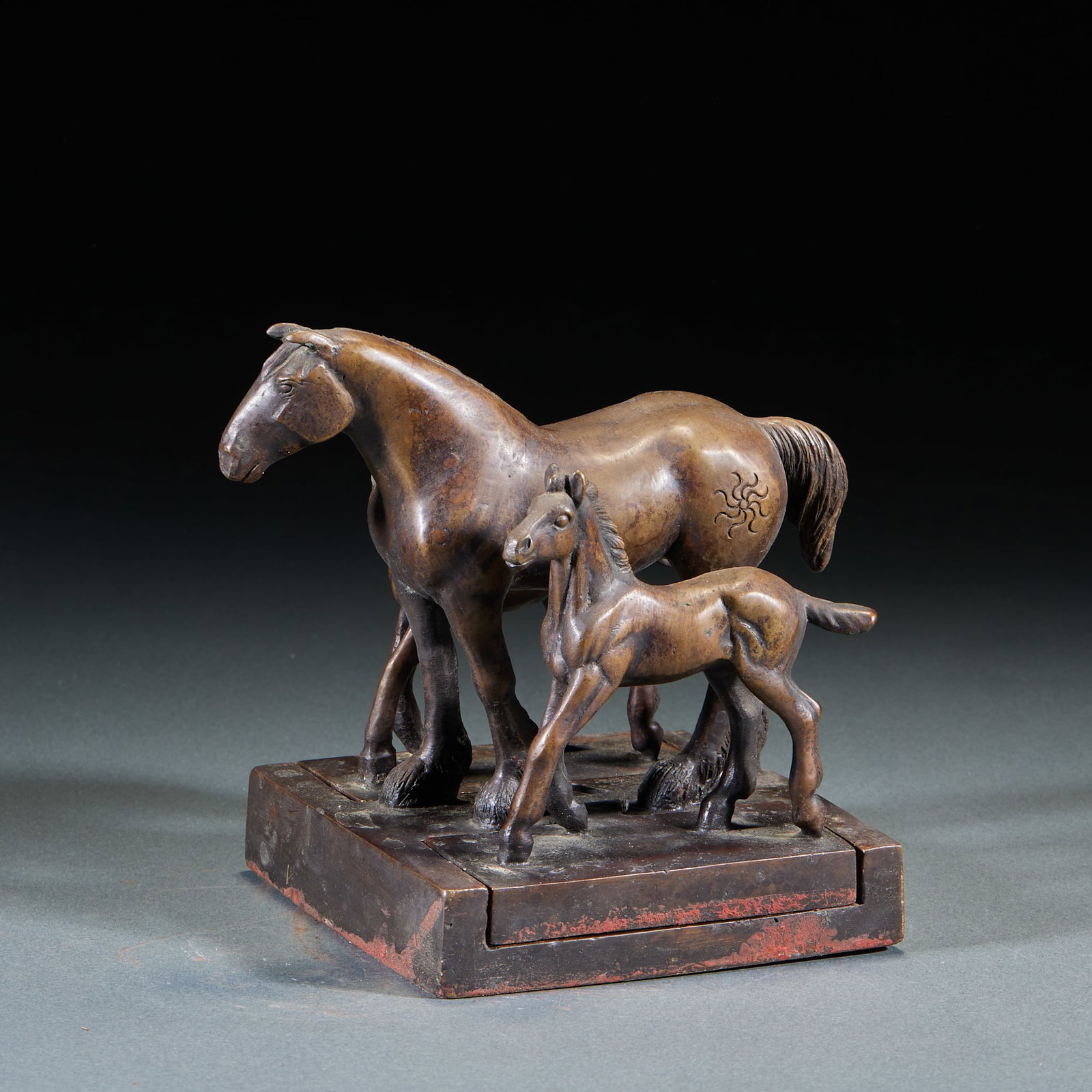 Bronze Three-horse Seals Set - 3