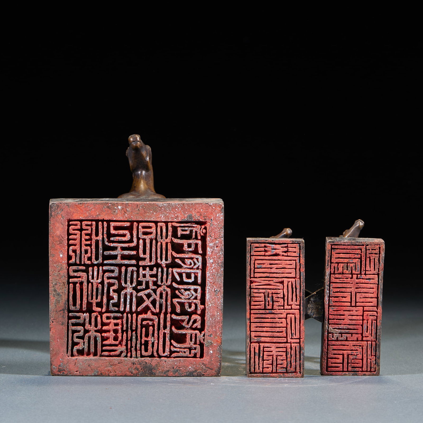 Bronze Three-horse Seals Set - 8