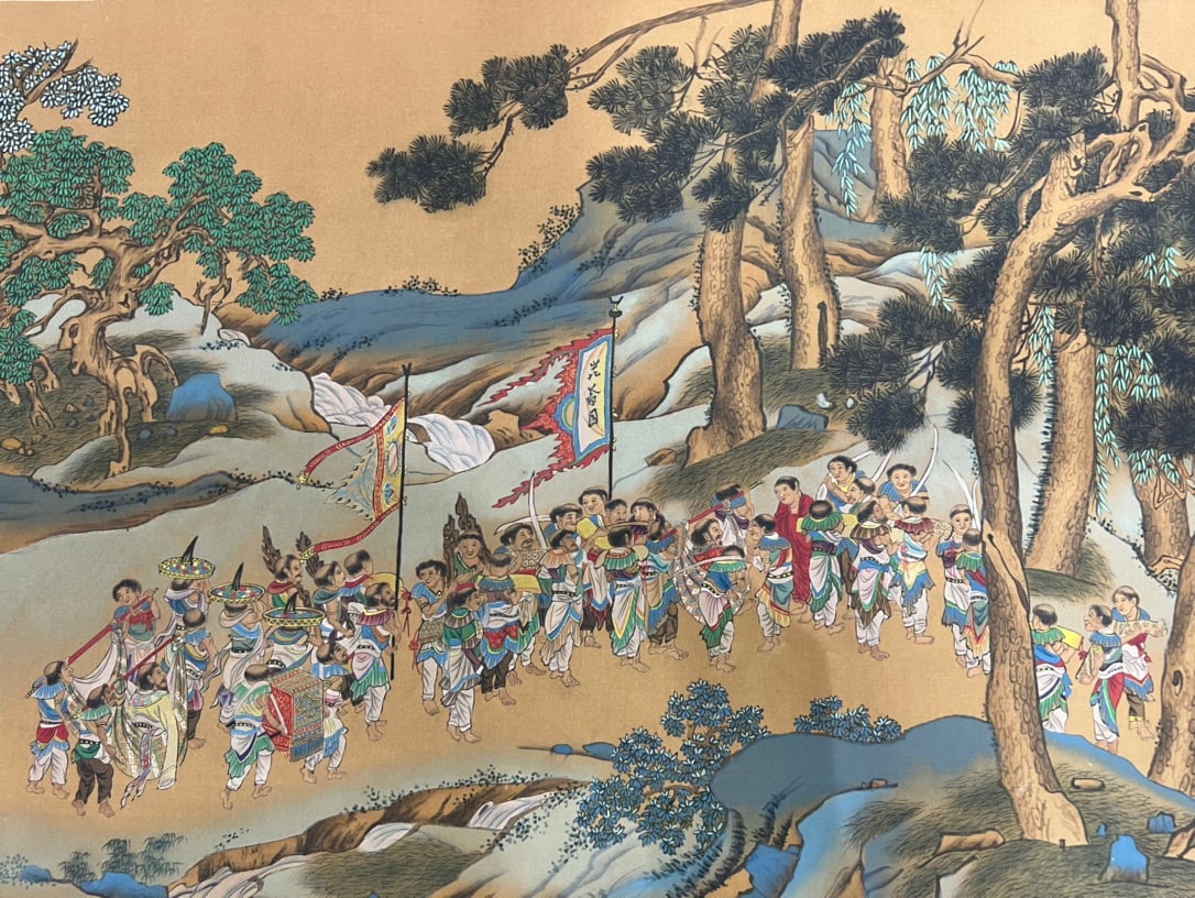 Qiu Ying Tributary Scroll - 11