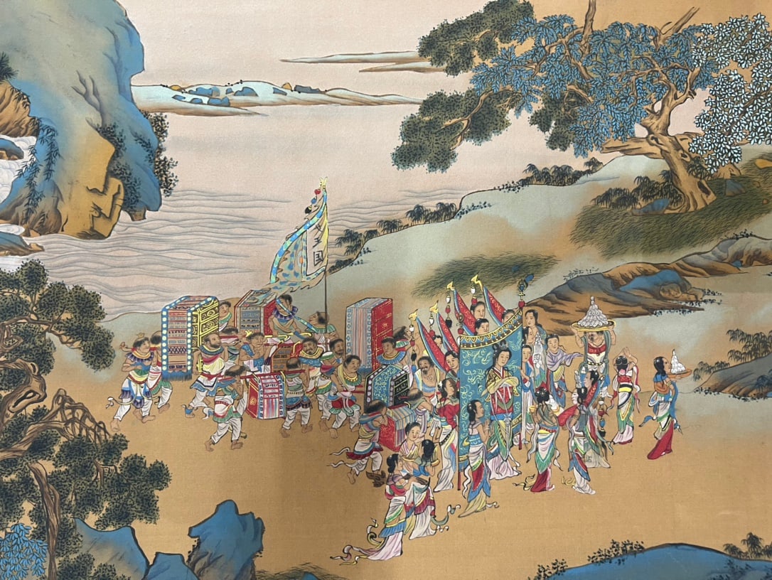 Qiu Ying Tributary Scroll - 12