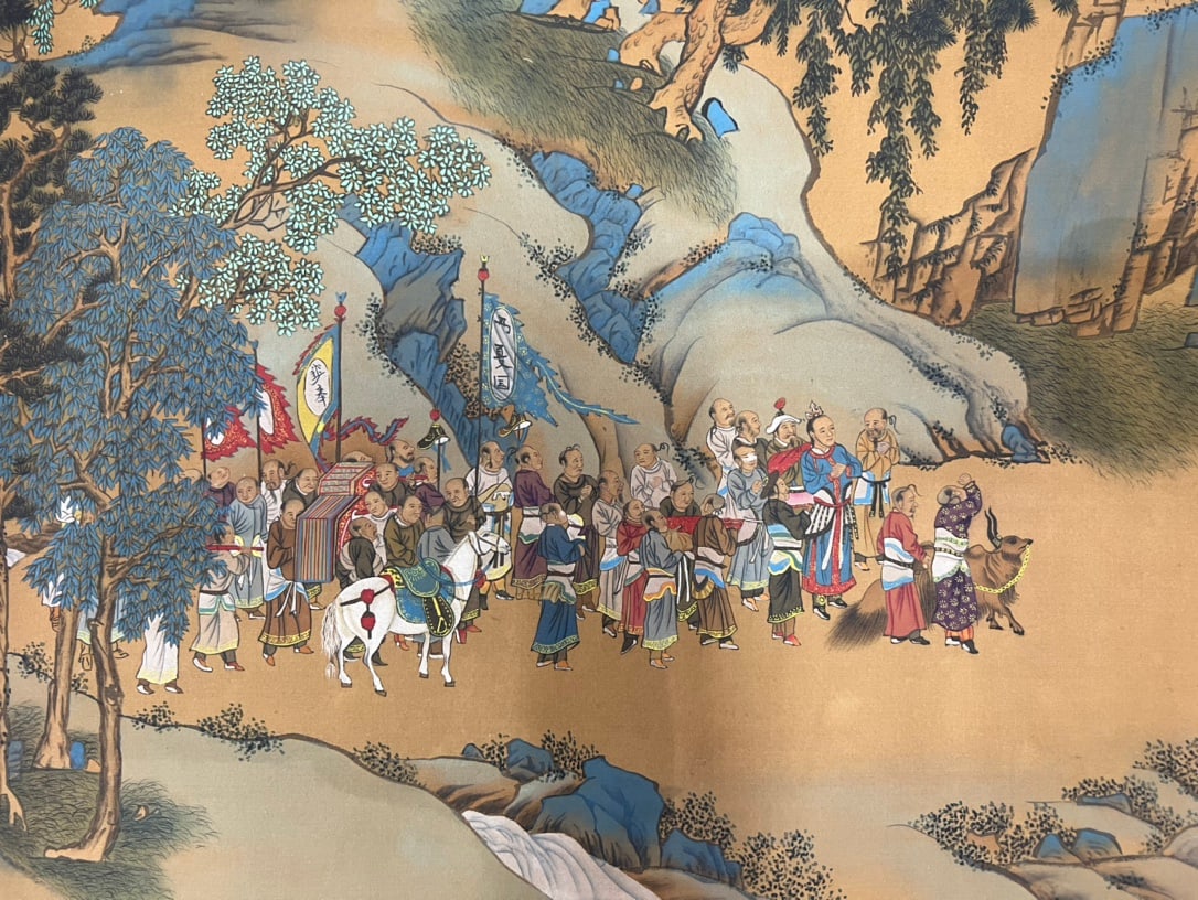 Qiu Ying Tributary Scroll - 16