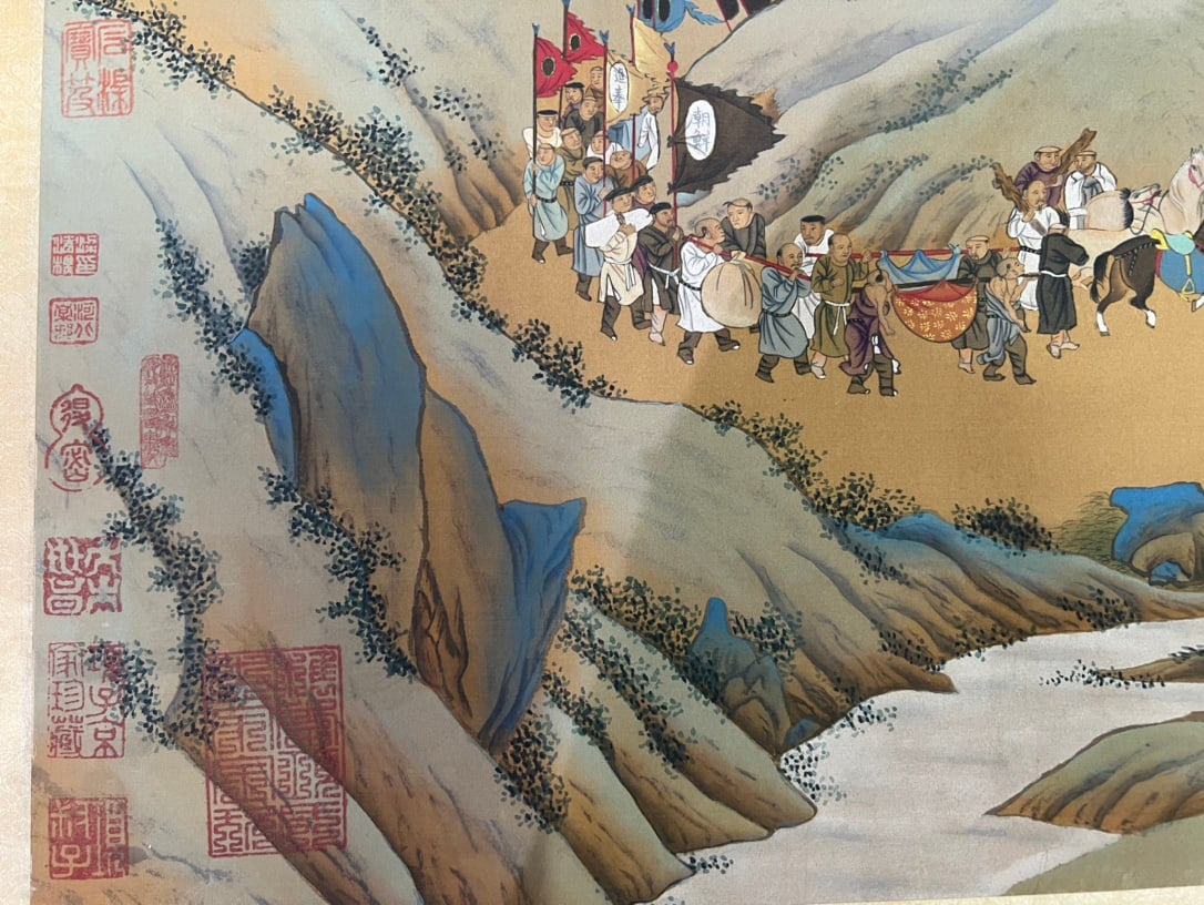 Qiu Ying Tributary Scroll - 18