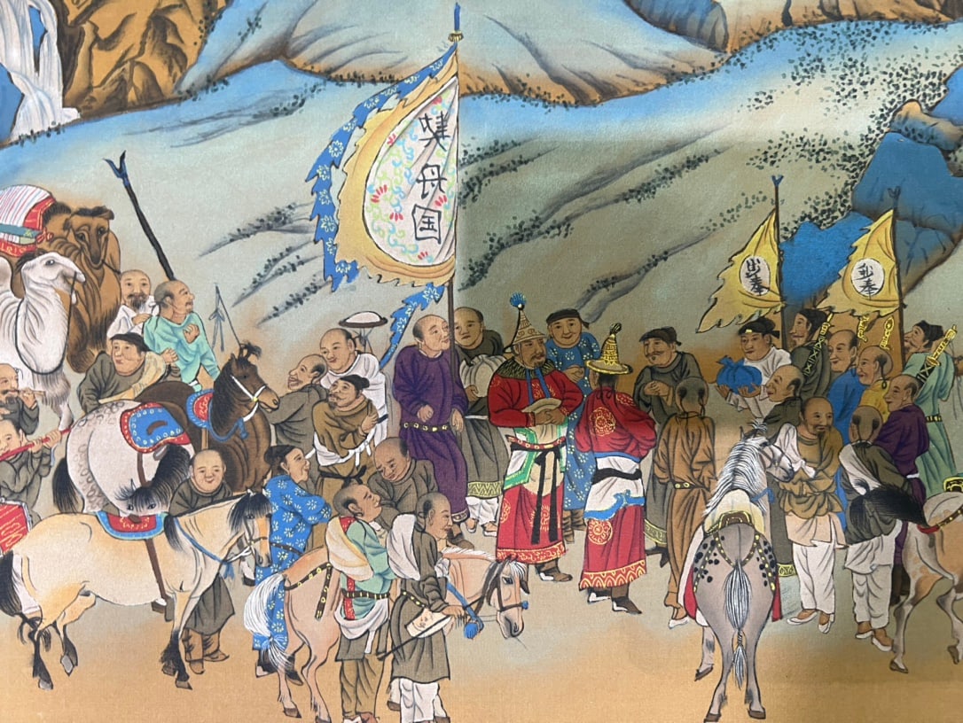 Qiu Ying Tributary Scroll - 3