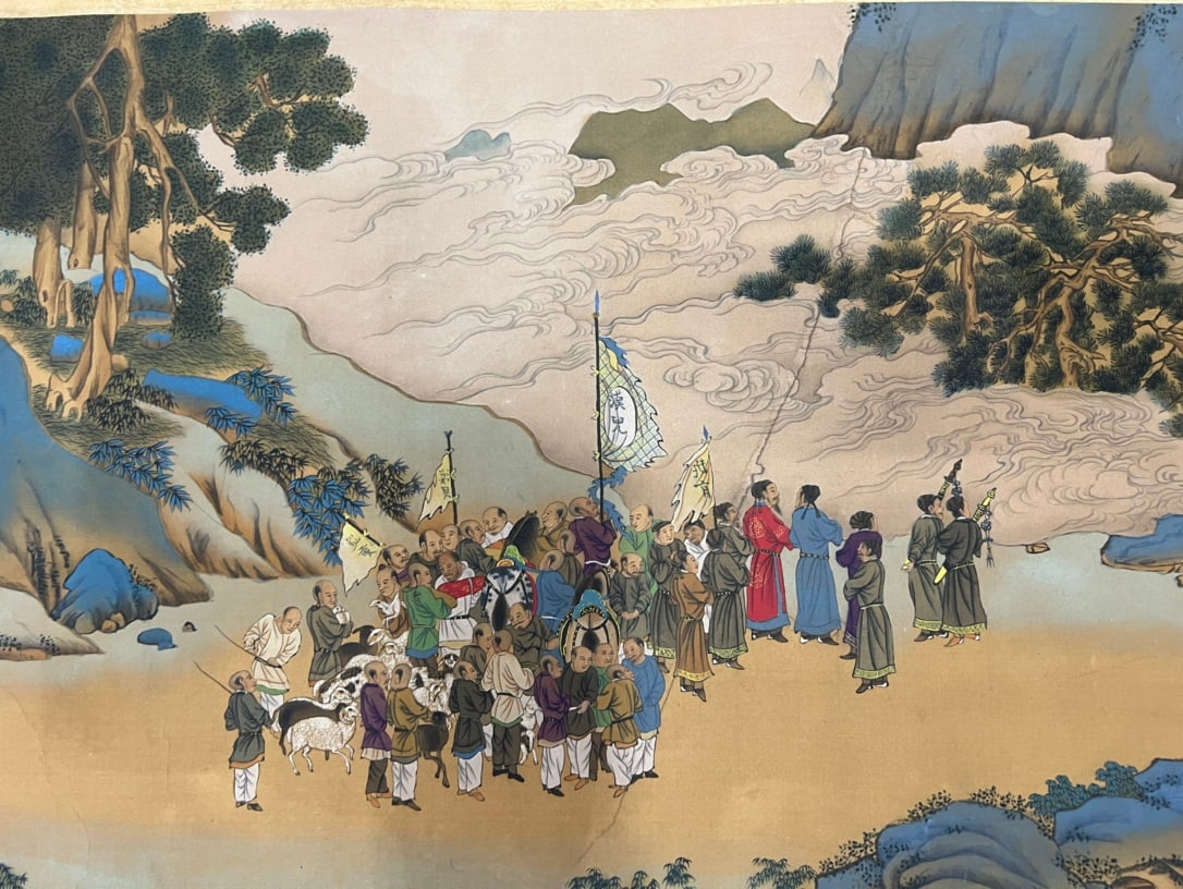 Qiu Ying Tributary Scroll - 9