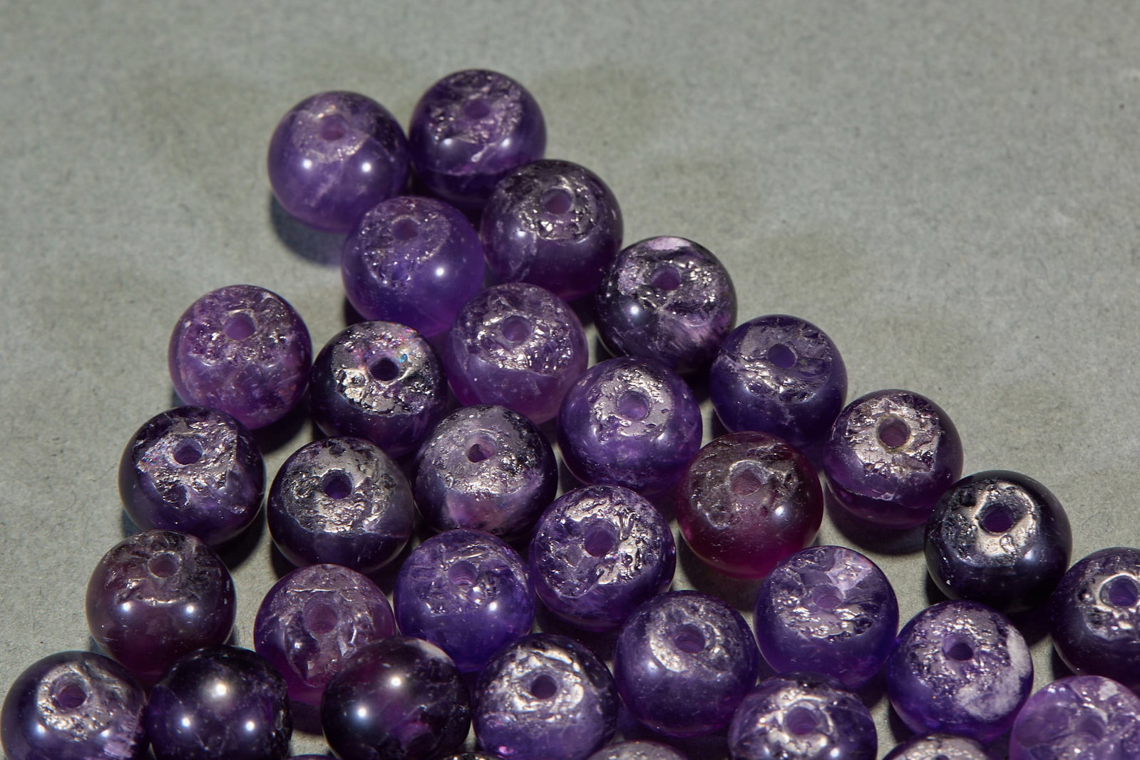 70 Amethyst Beads - 2