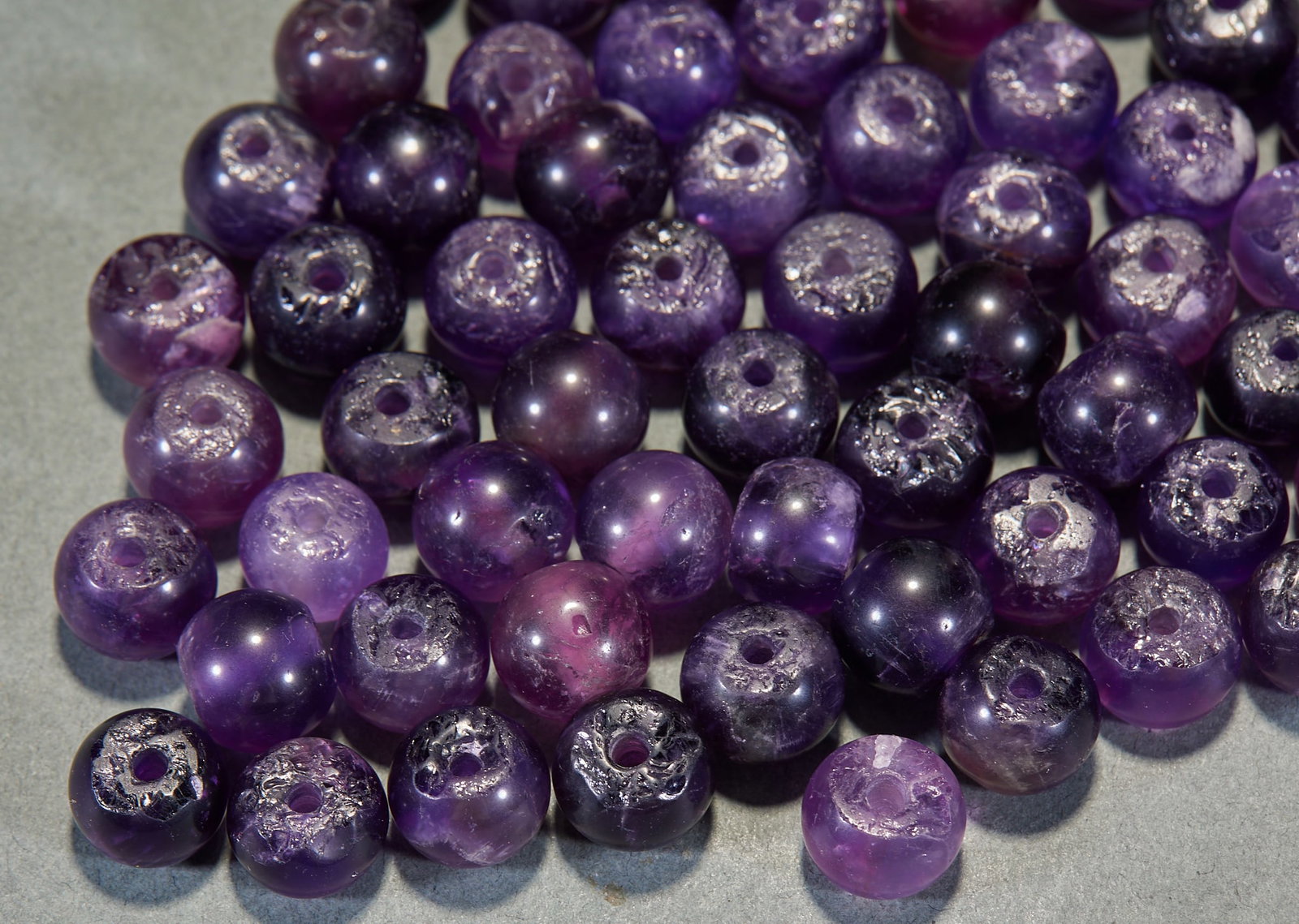 70 Amethyst Beads - 3