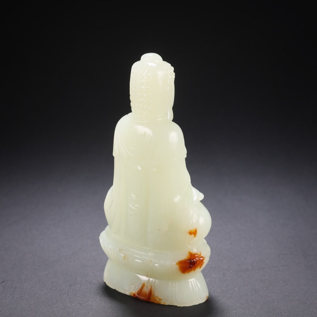 Hetian Jade Seated Buddha - 4