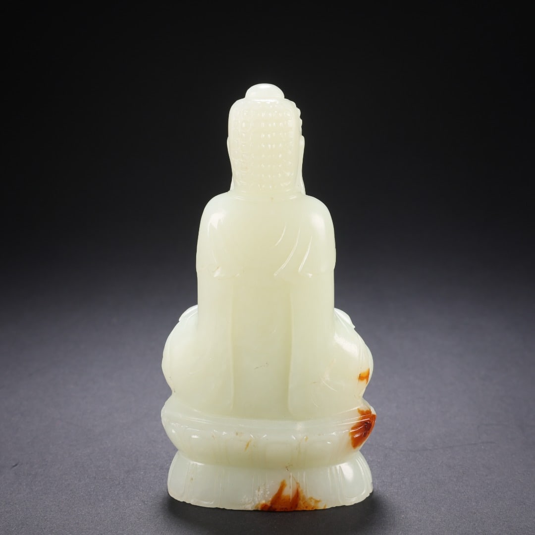 Hetian Jade Seated Buddha - 5