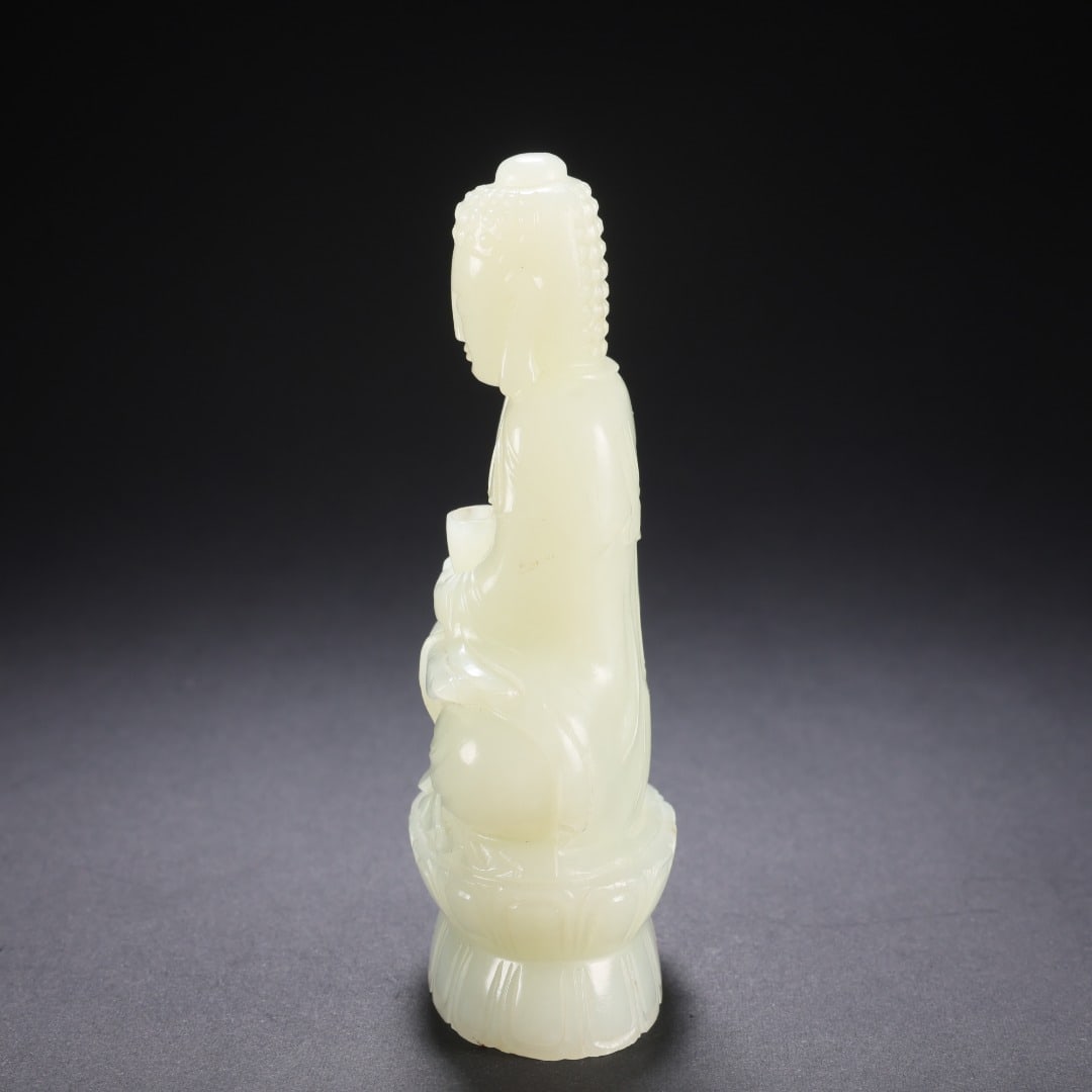 Hetian Jade Seated Buddha - 7