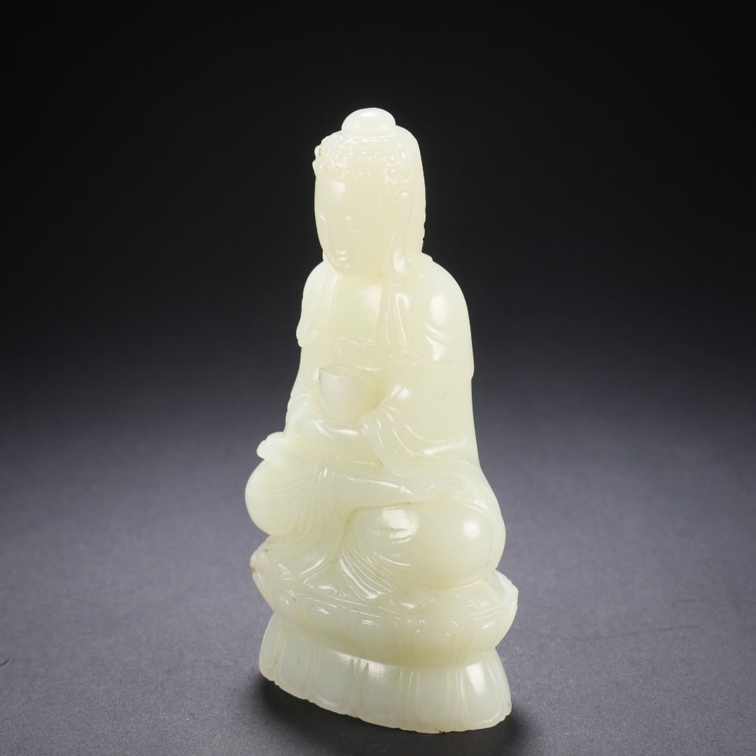 Hetian Jade Seated Buddha - 8