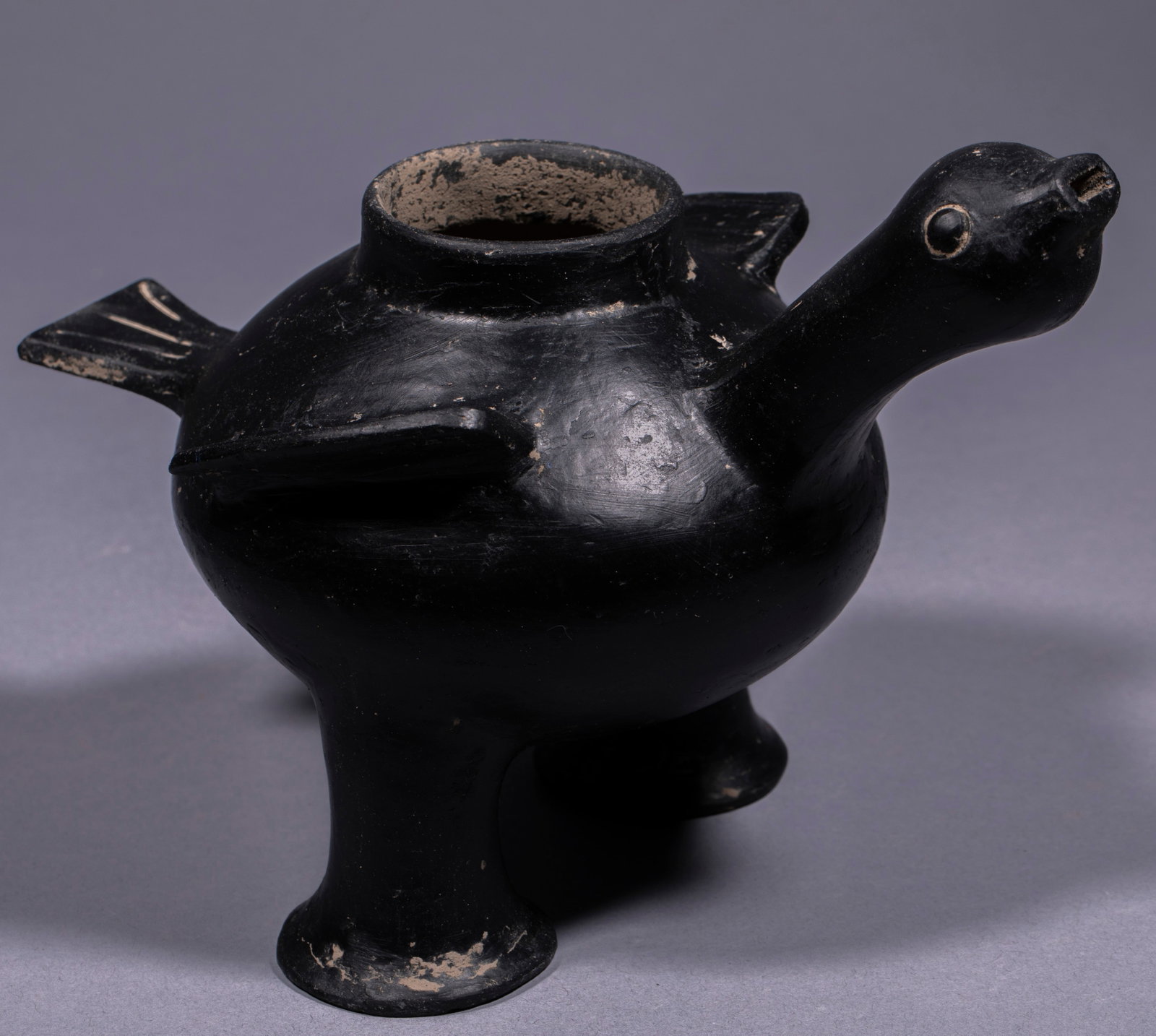 Long-necked Goose Pottery Vessel: Long-neck Goose Pottery Vessel, H16cm L22.5cm W13.5cm