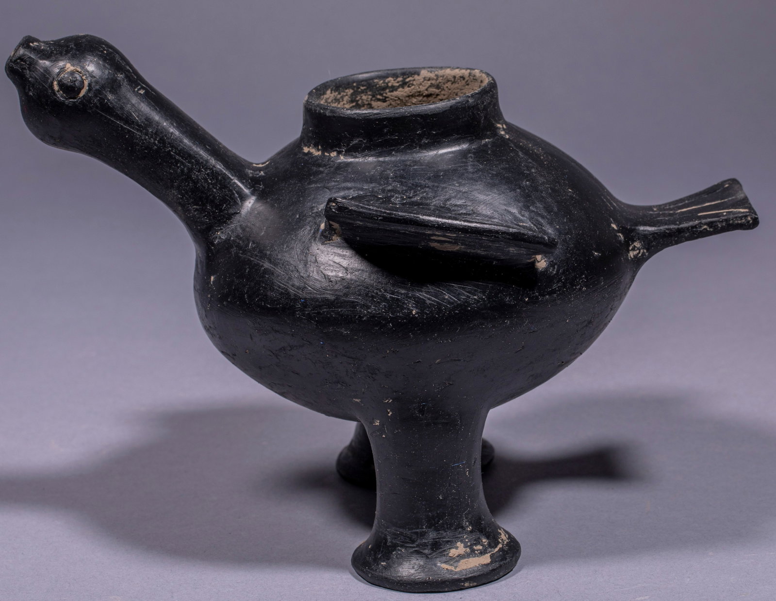 Long-necked Goose Pottery Vessel - 8