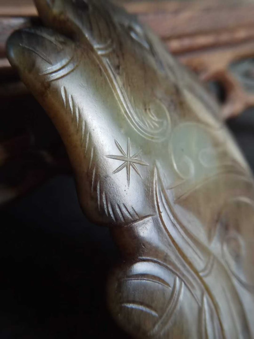 Hetian Green Jade Rat - 5