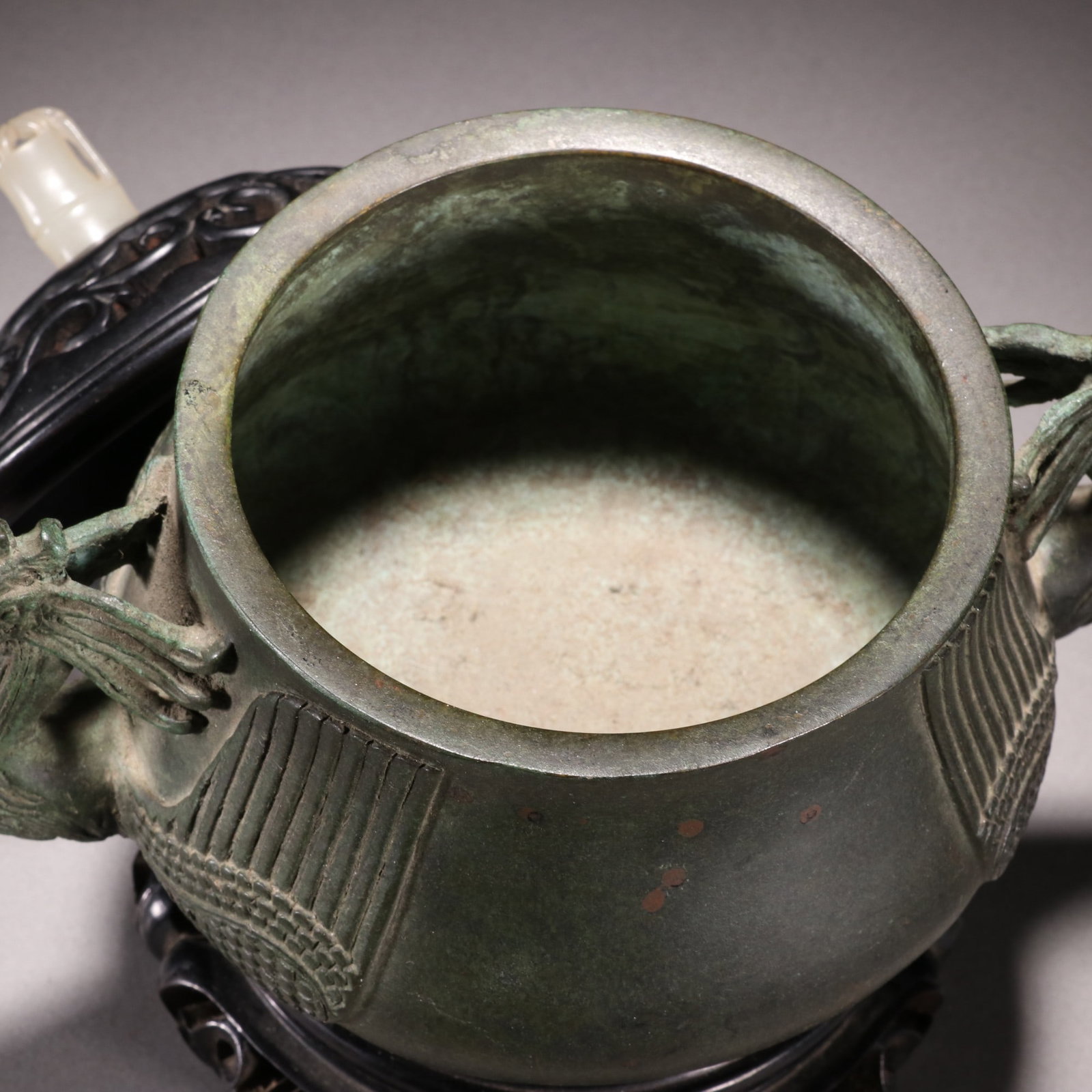 Bronze Double-phoenix Ear Censer - 8