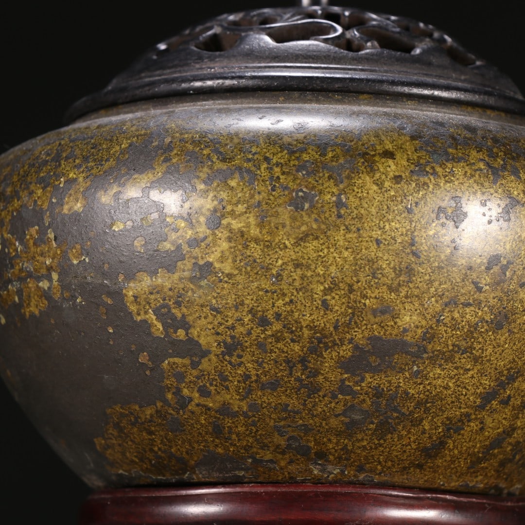 Double-ring-handle Bronze Censer - 6